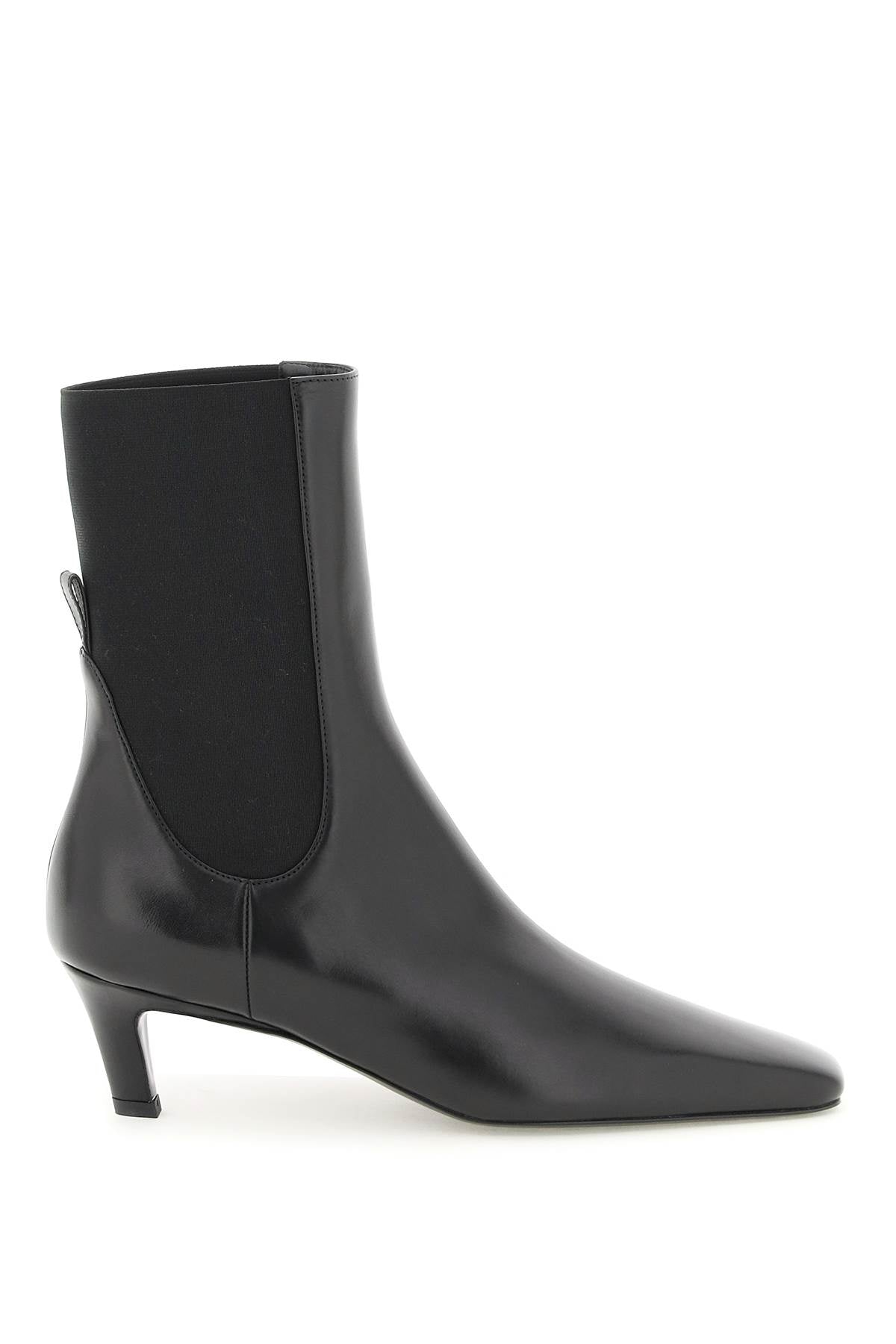 TOTEME Pointed Toe Leather Ankle Boots