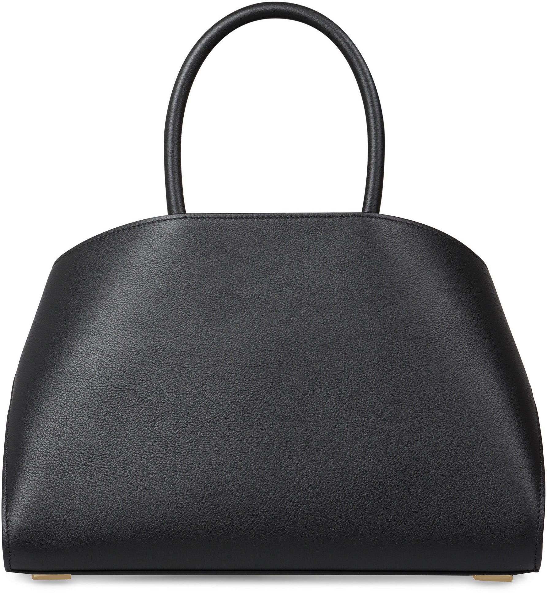 Ferragamo Pebbled Leather Handbag with Charm - 31.5 cm