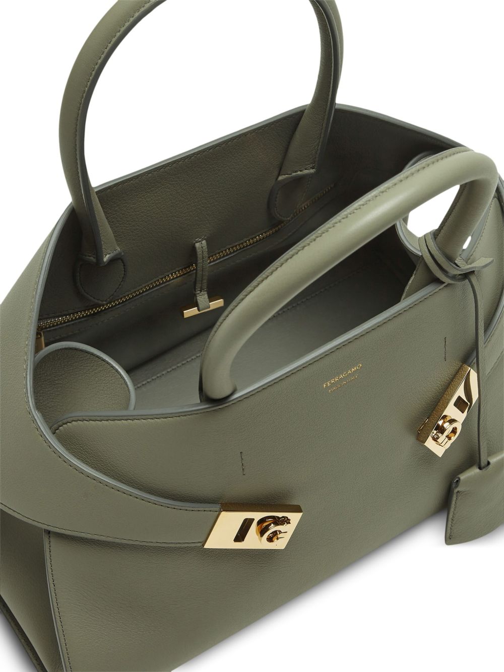 Ferragamo Mini Leather Tote Handbag
