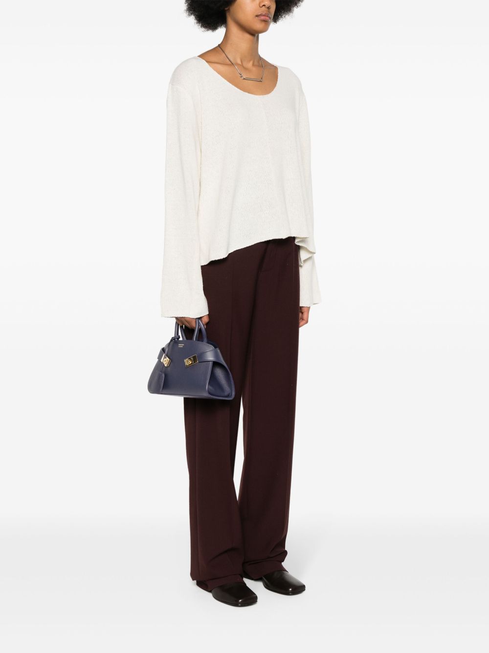 Ferragamo Mini Leather Tote Handbag