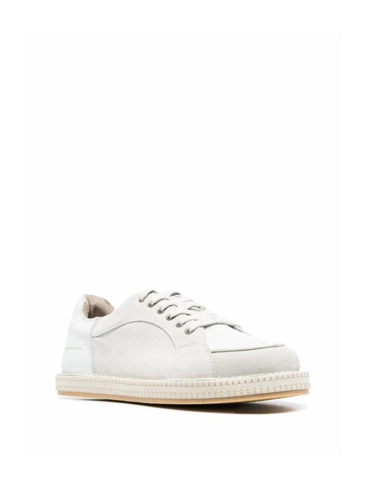 JACQUEMUS Men's Leather Sneaker with Logo Rubber Sole