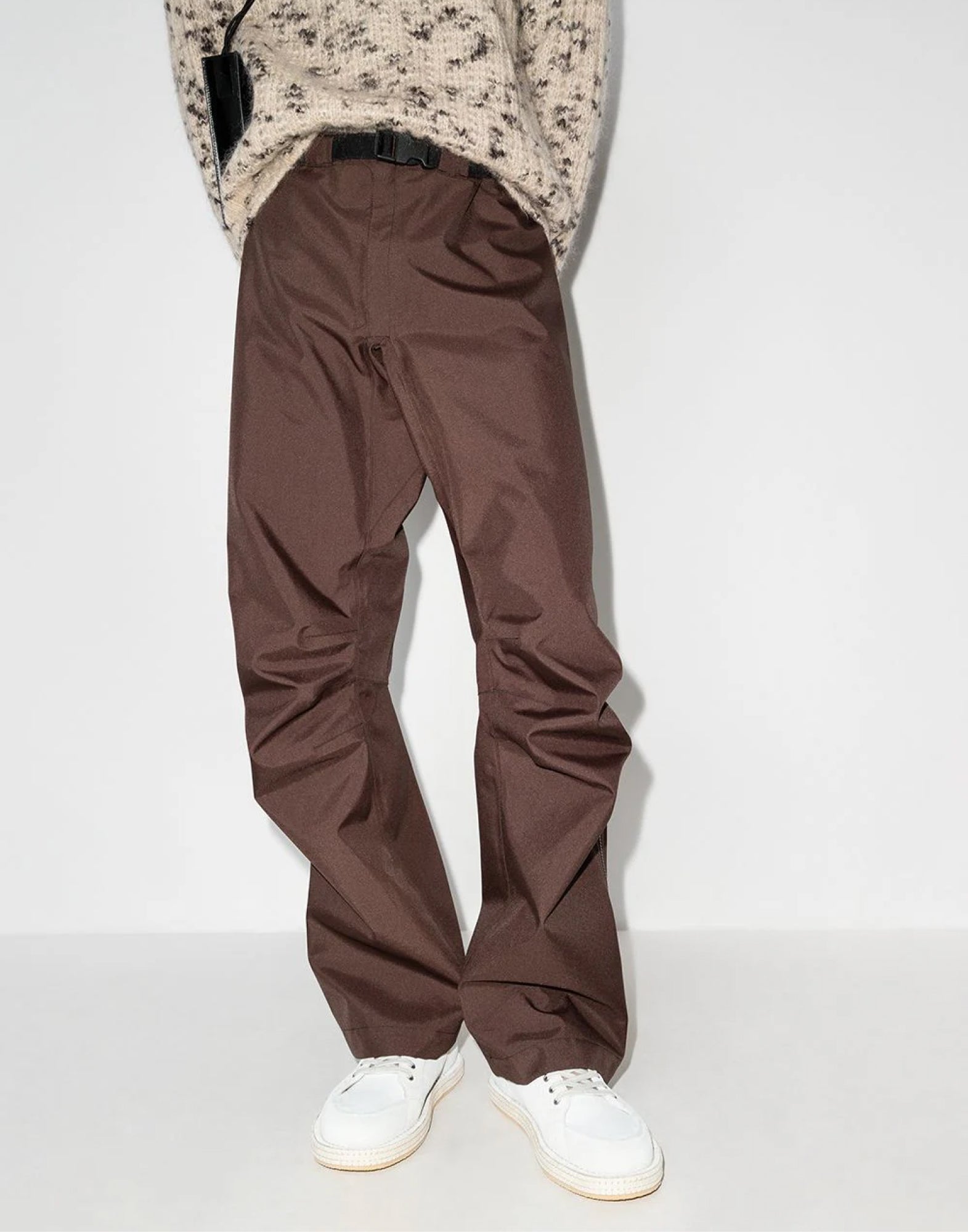 JACQUEMUS Men's Leather Sneaker with Logo Rubber Sole