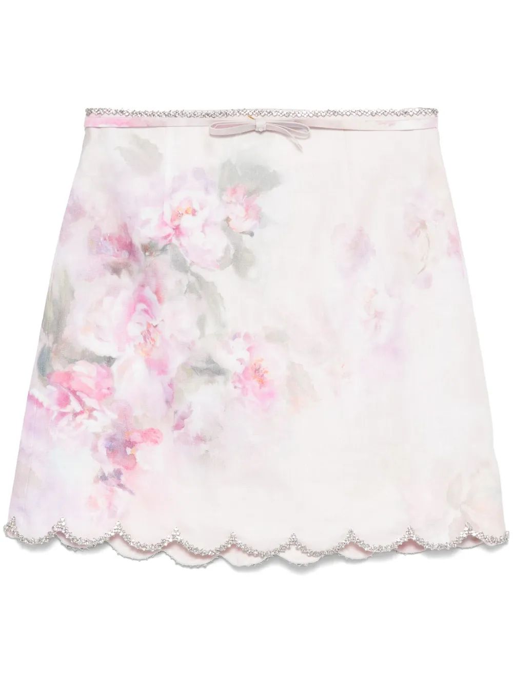 ZIMMERMANN Floral Print Mini Skirt
