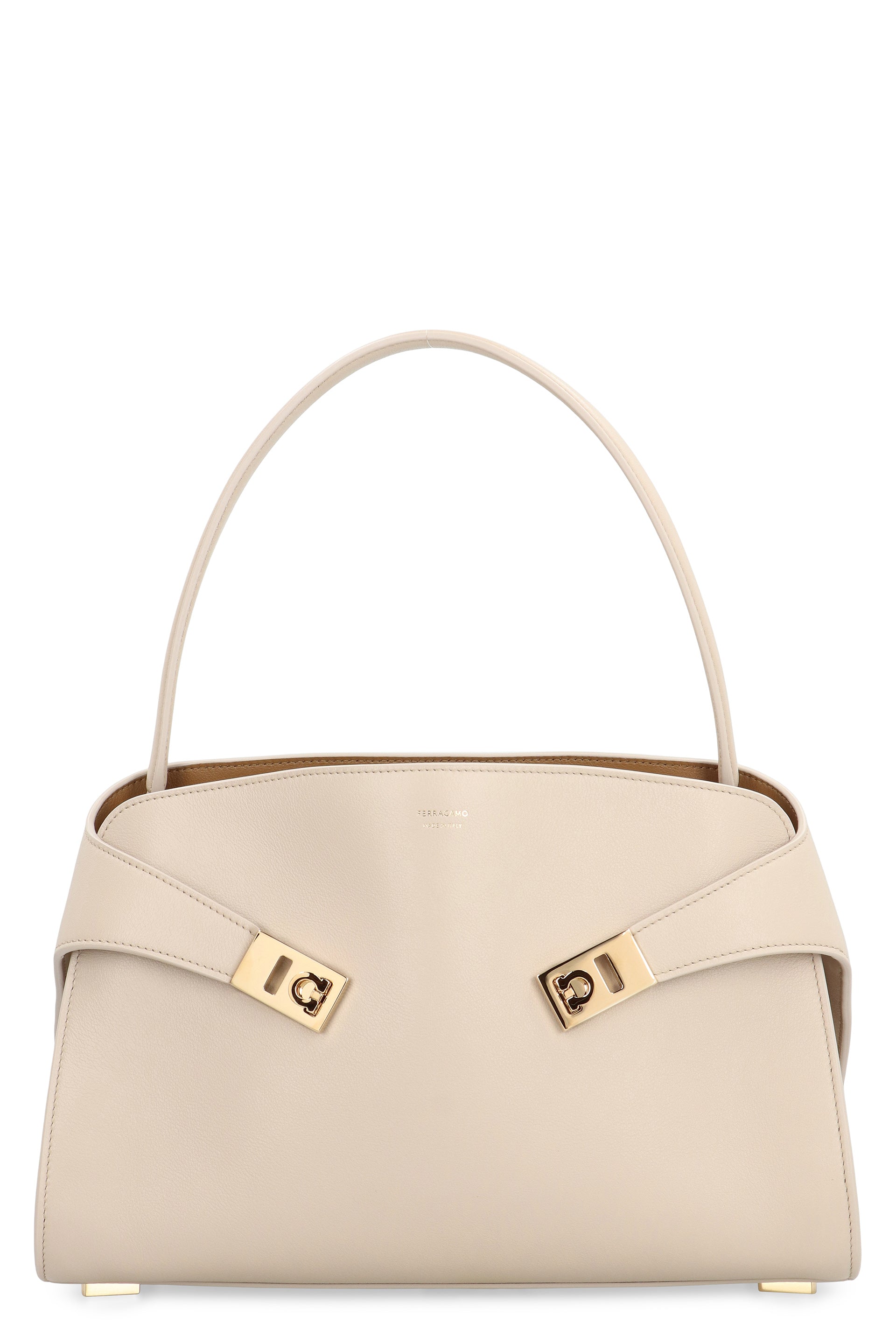 Ferragamo Mini Leather Handbag with Magnetic Flap Closure - 31.5 CM