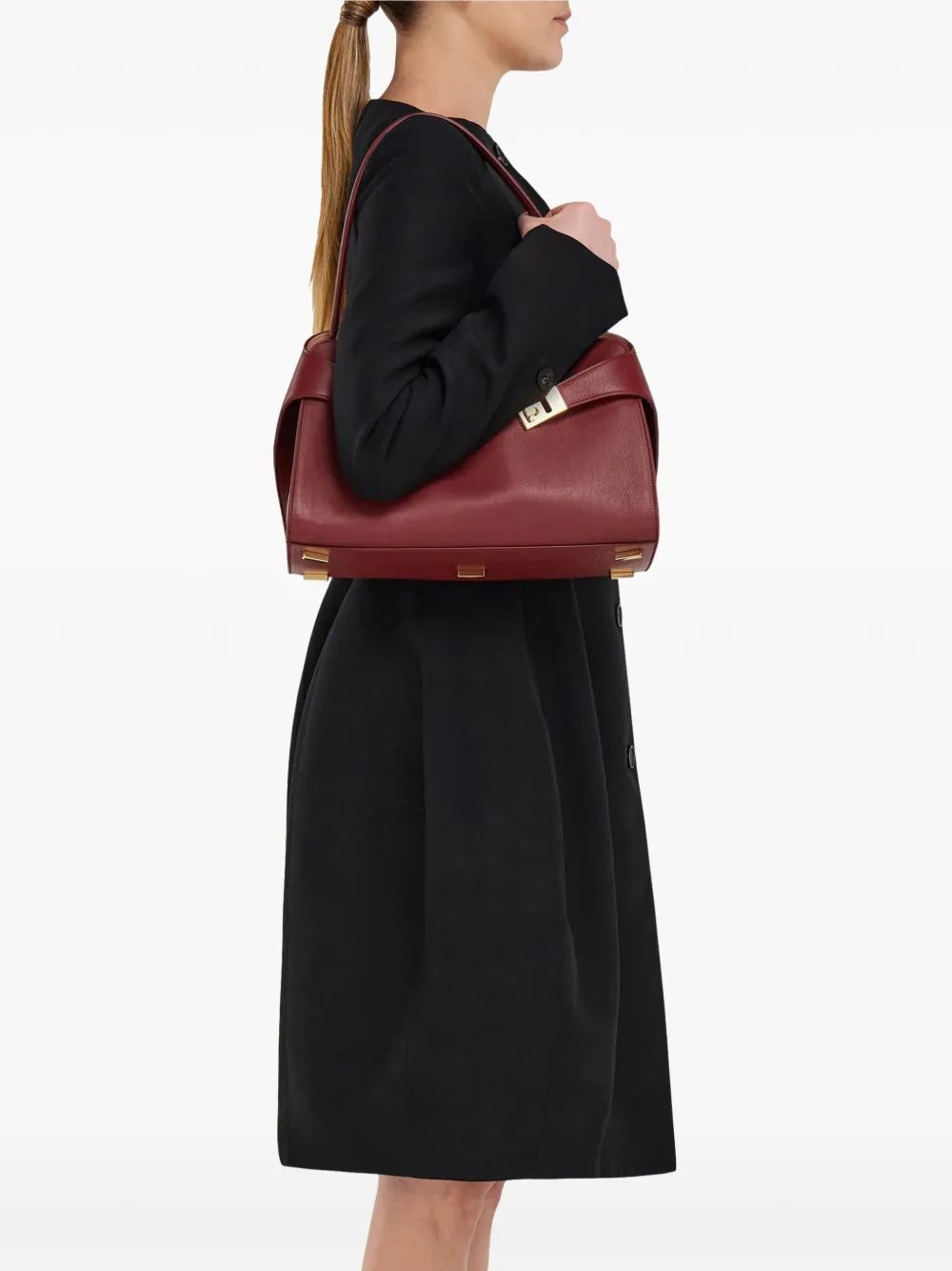 Ferragamo Mini Stylish Bicolor Shopping Bag