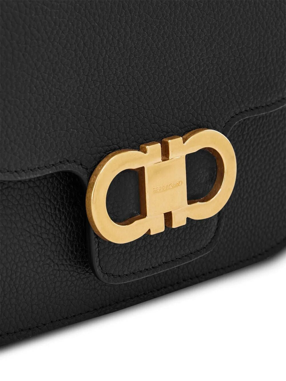 Ferragamo Double Gancini Hook Crossbody Flap Handbag