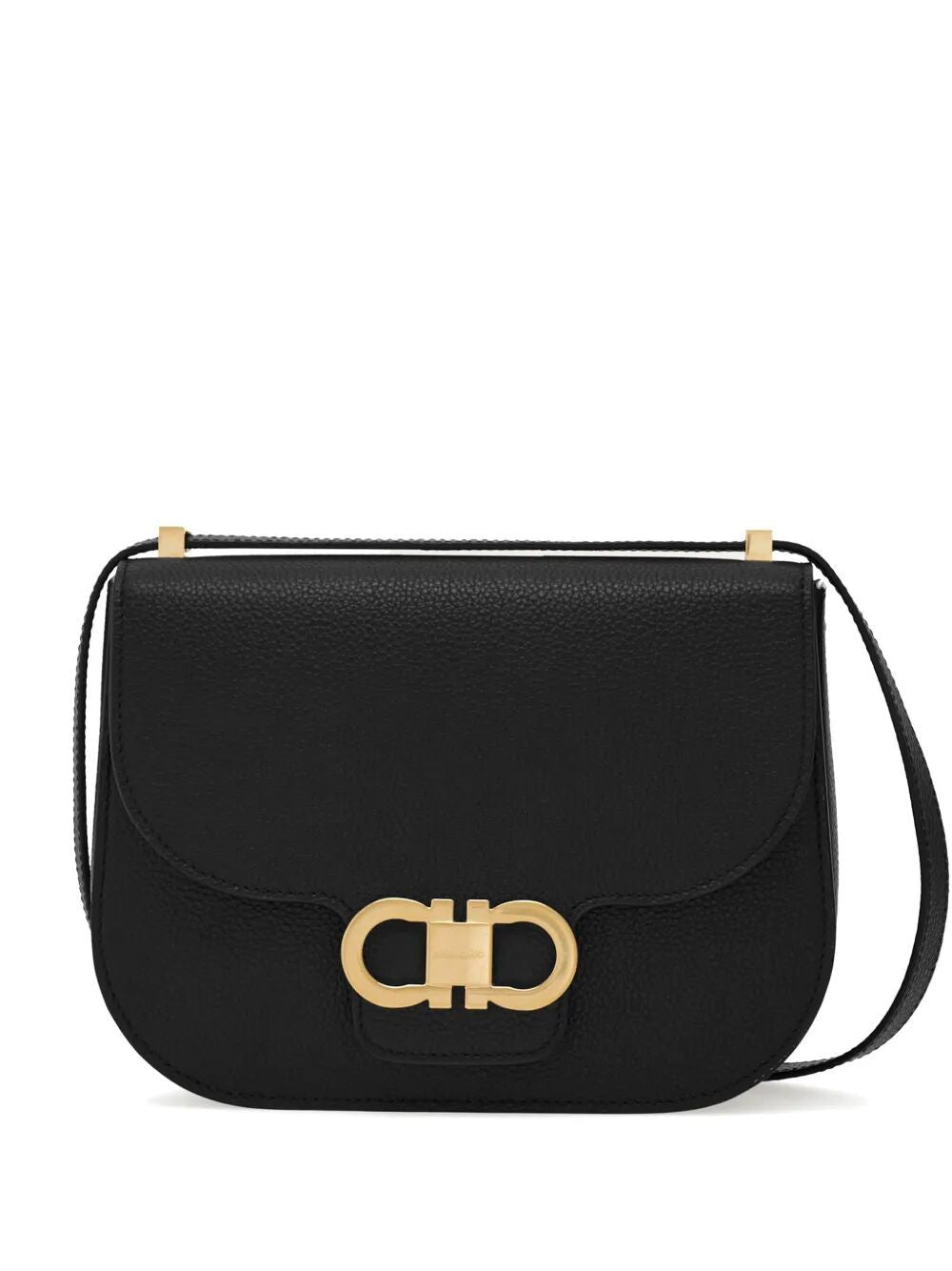 Ferragamo Double Gancini Hook Crossbody Flap Handbag