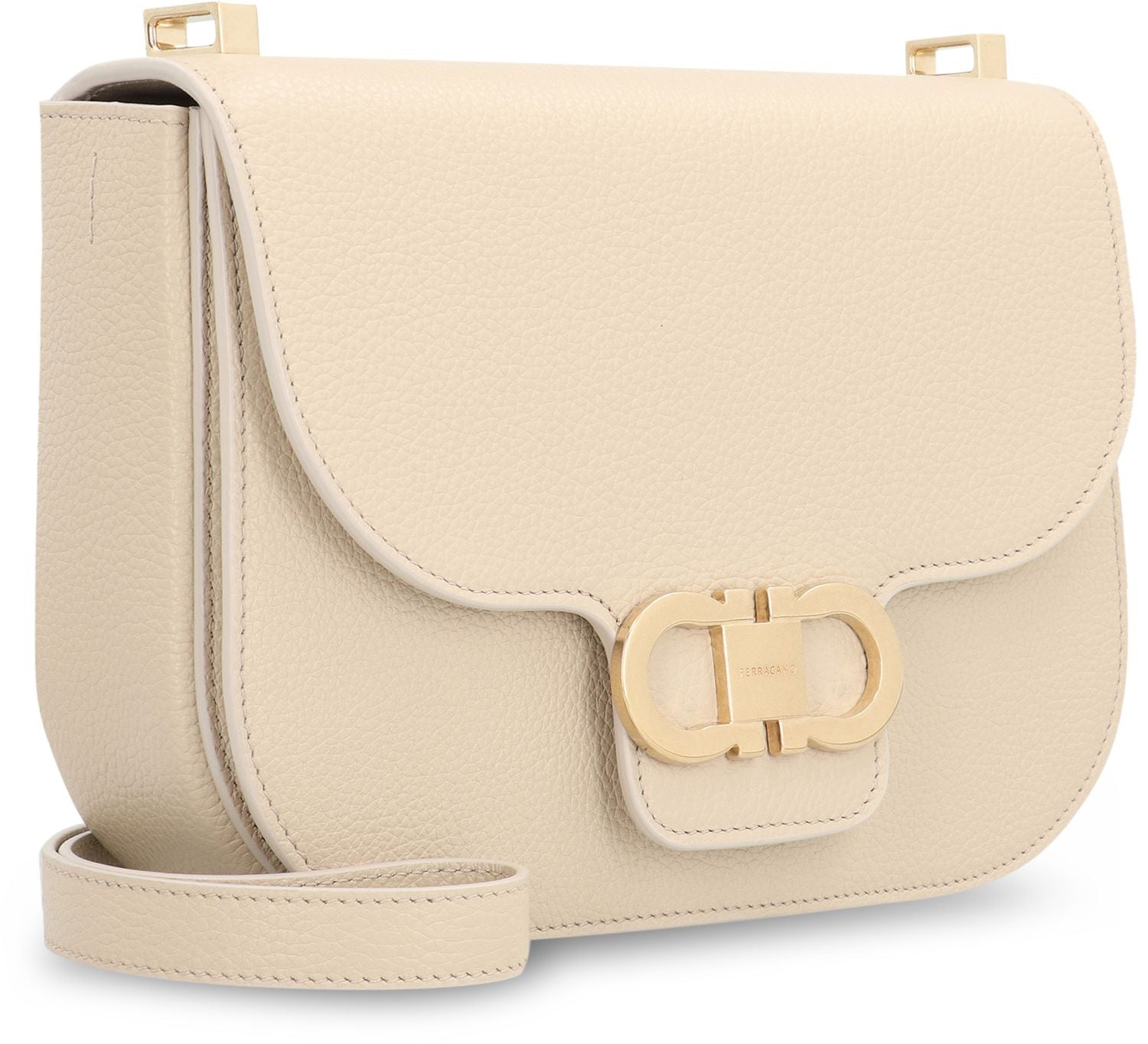 Ferragamo Mini Pebbled Leather Crossbody Handbag