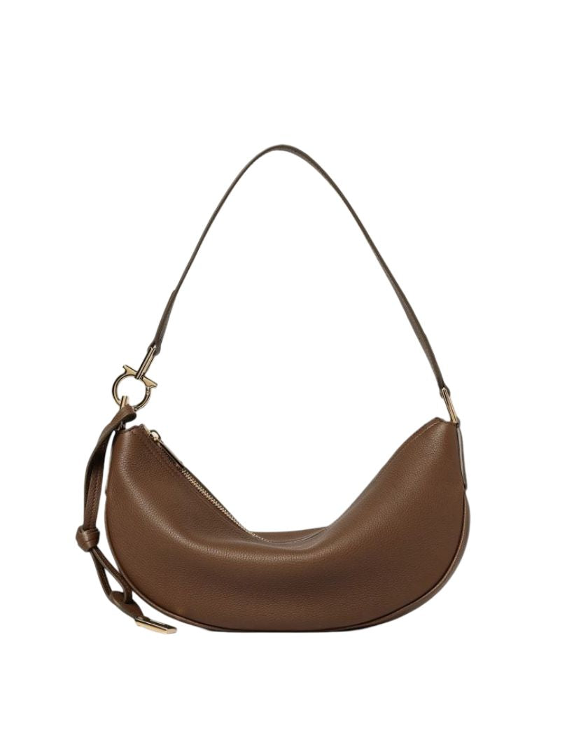 Ferragamo Half Moon Handbag with Gancini Hook - Spring/Summer 2025