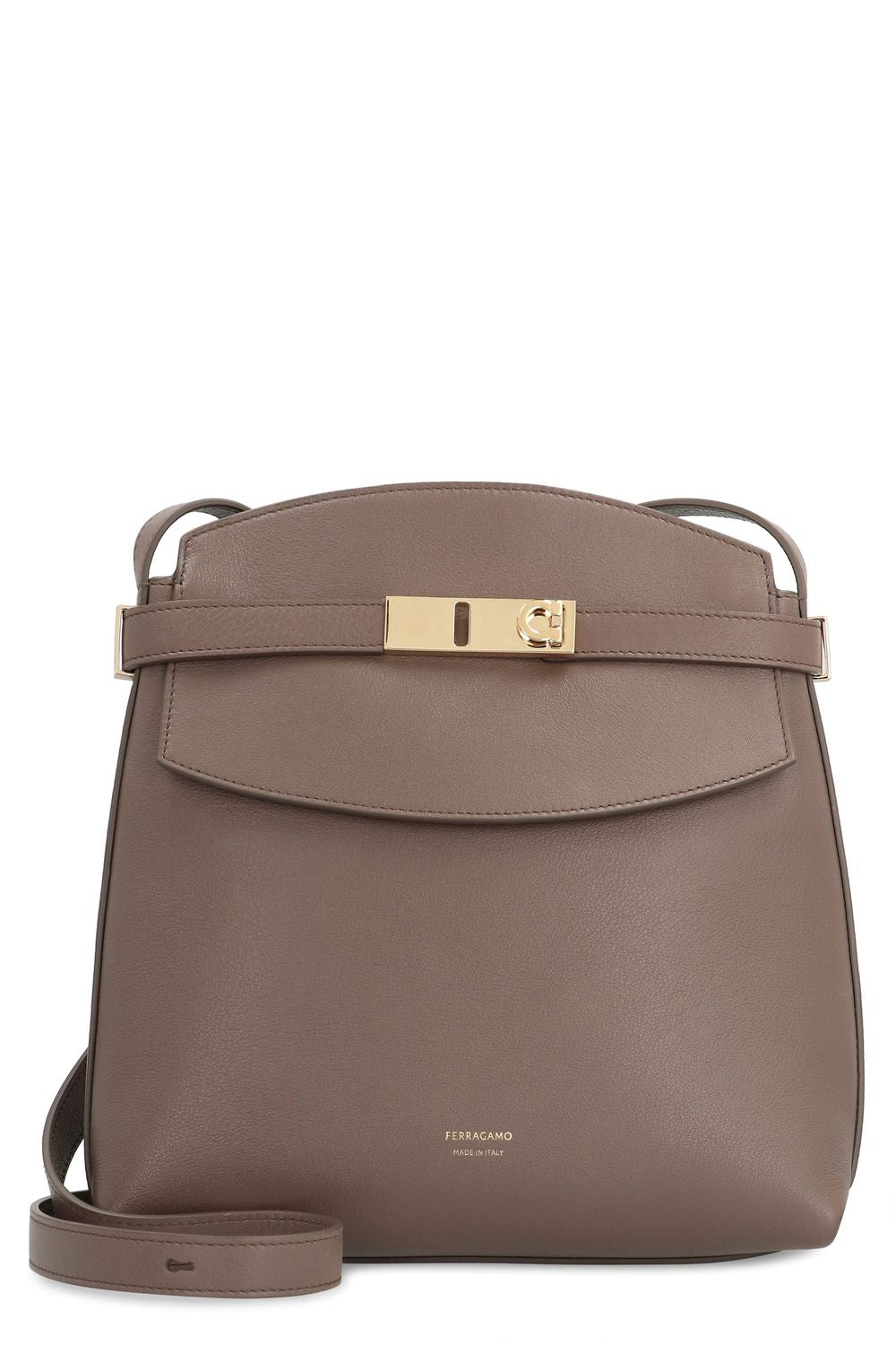 Ferragamo Leather Crossbody Handbag - Size 22cm x 22cm