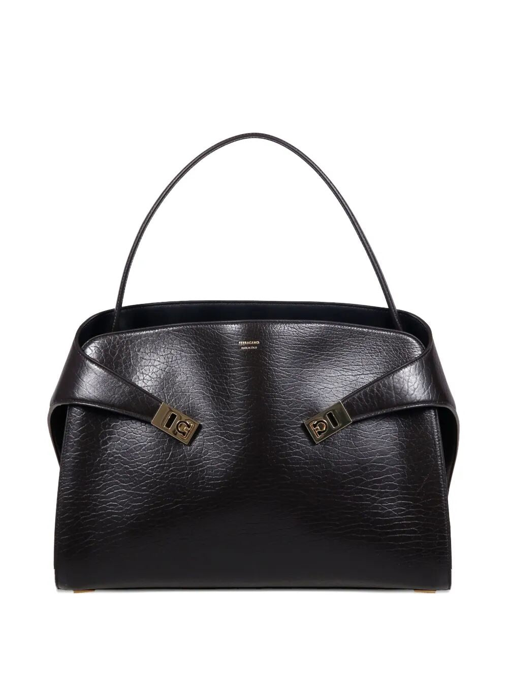 Ferragamo Soft Two-Tone Large Shoulder Handbag - W 40 X H 30.5 X D 15 CM