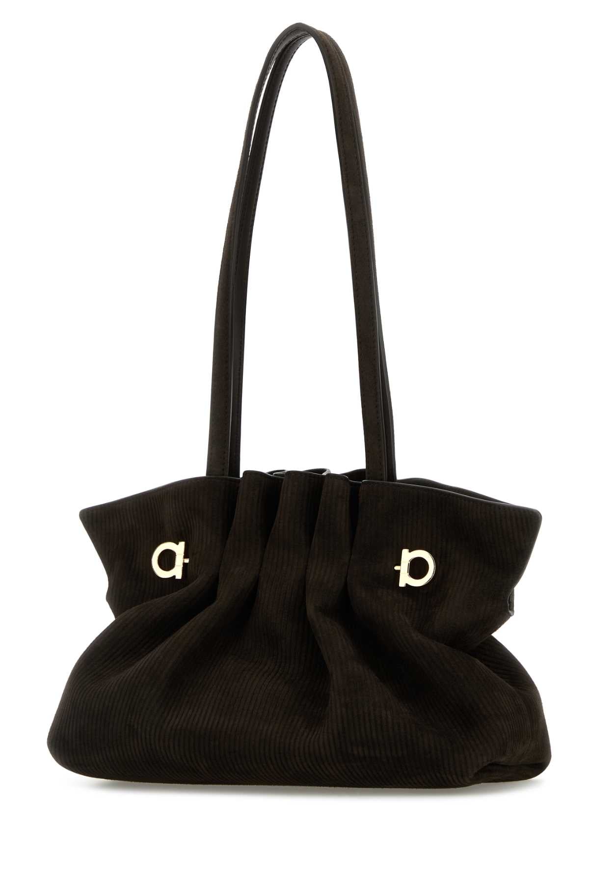 Ferragamo Mini Suede Shoulder Handbag