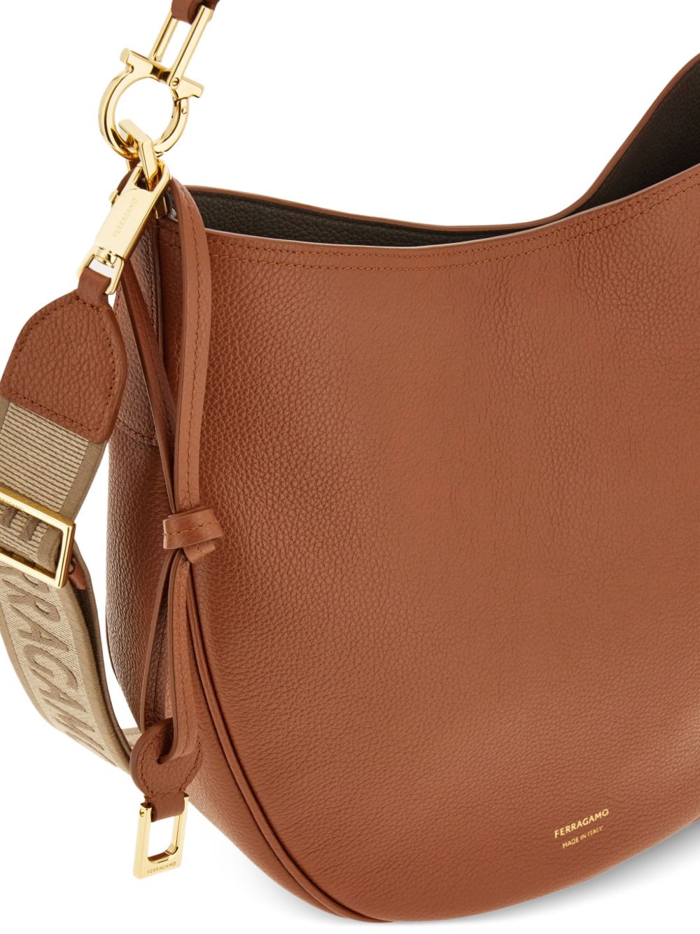Ferragamo Medium Leather Hobo Handbag