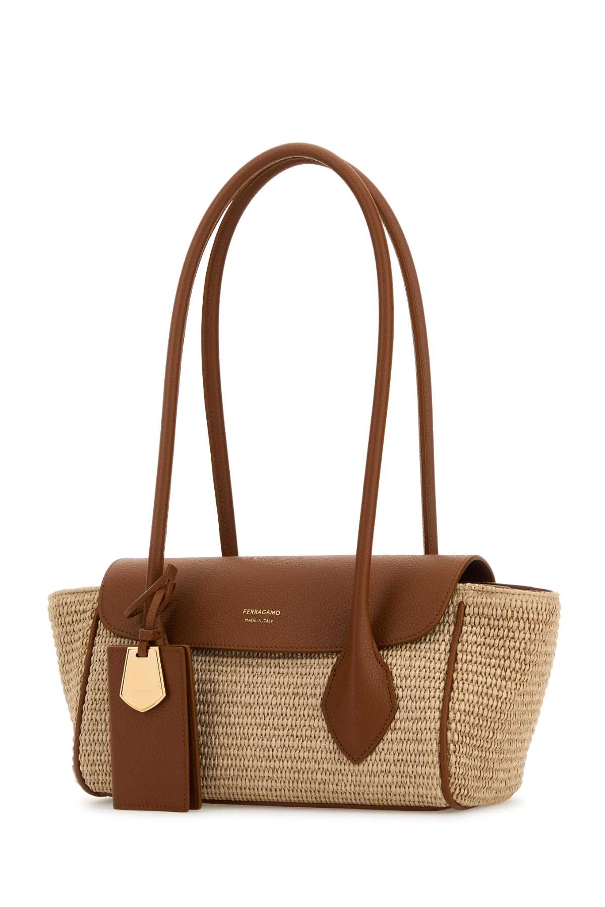 Ferragamo Raffia Shoulder Handbag - Mini