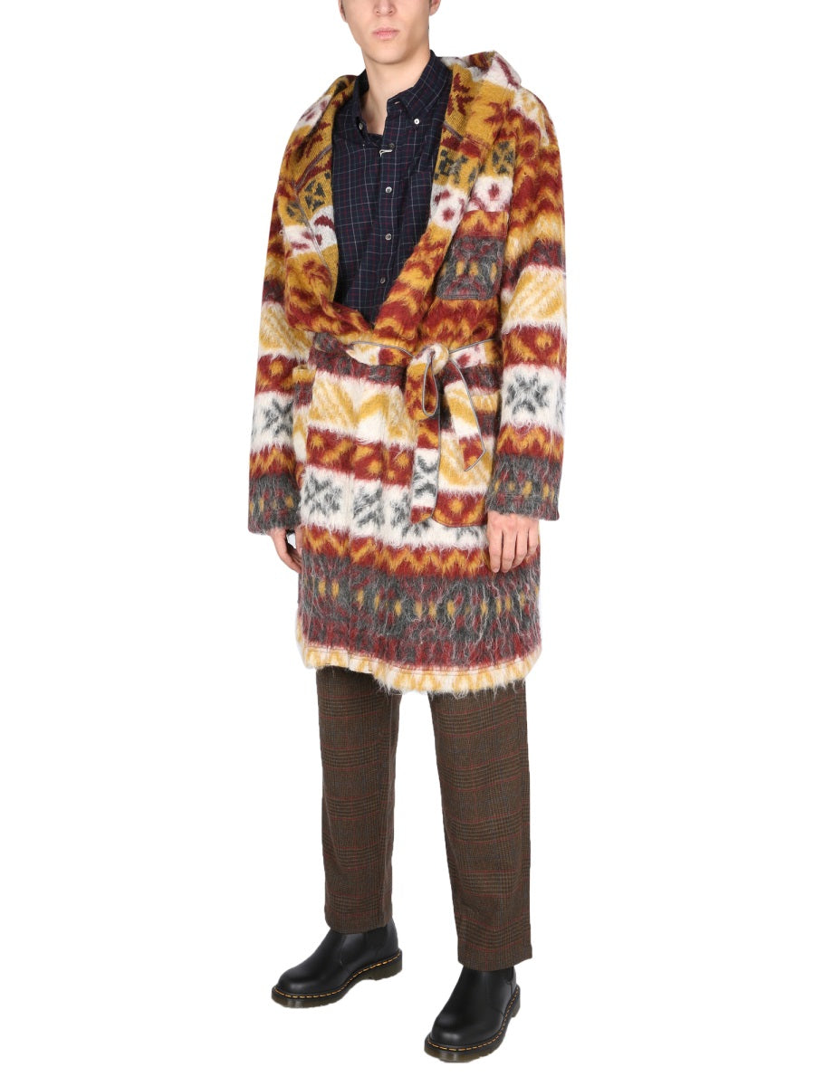 ENGINEERED GARMENTS Hooded Mohair Blend Sweater for Men - FW21 Collection