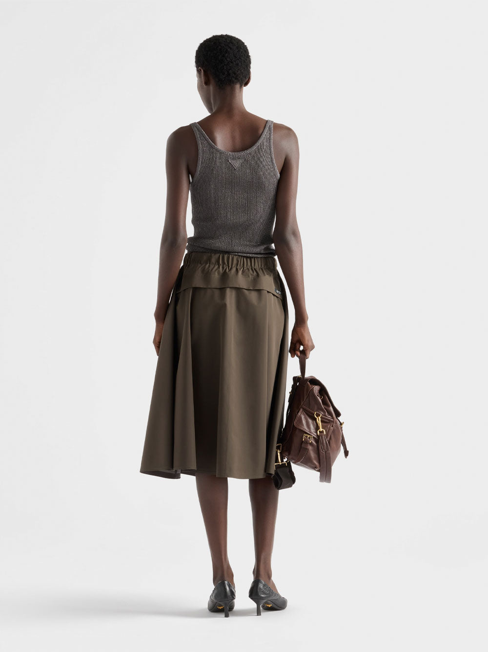 PRADA Technical Fabric Circle Skirt - Women's Mini