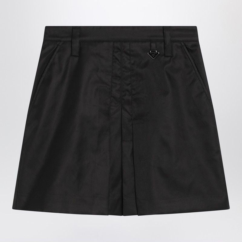 PRADA Recycled Fabric Mini Skirt