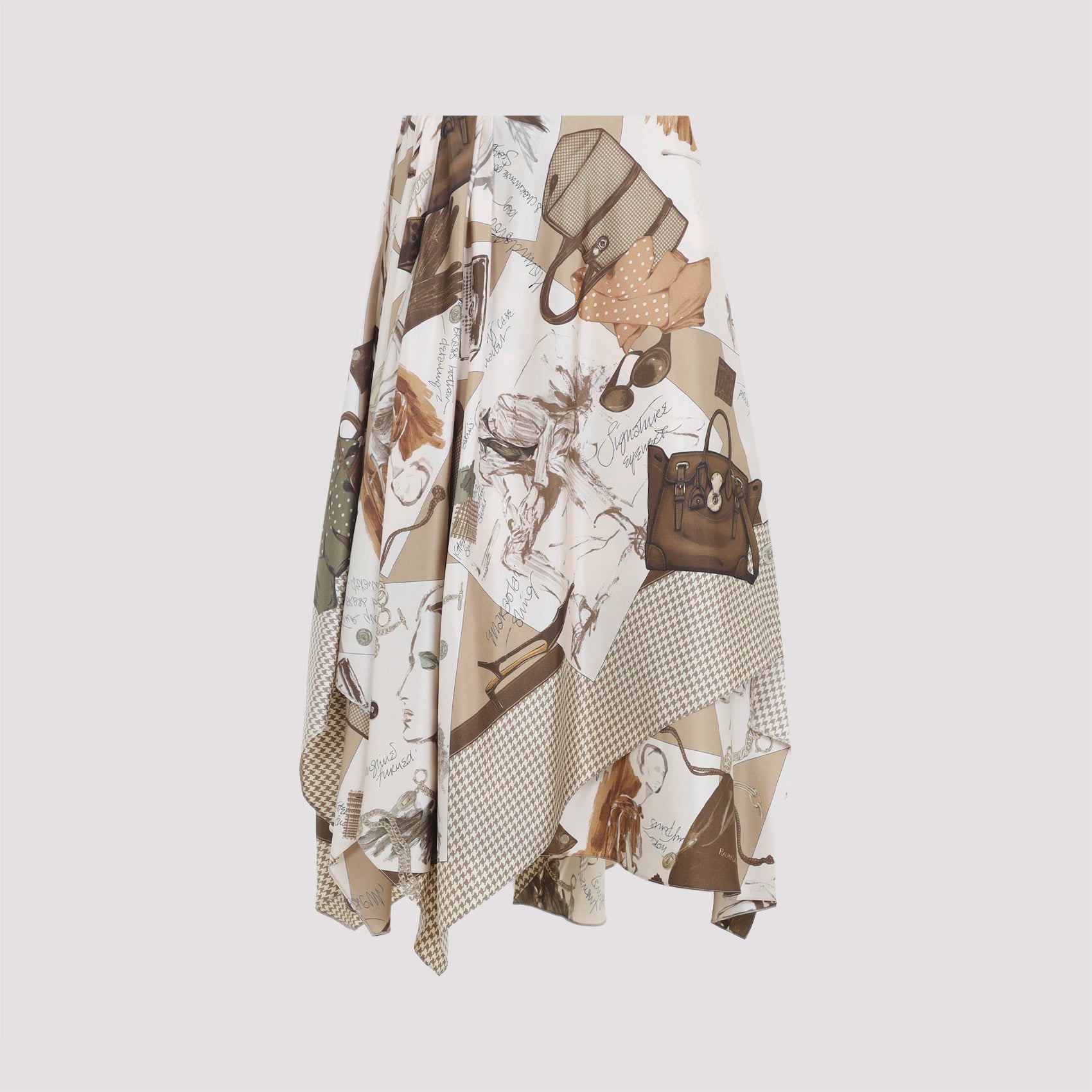 RALPH LAUREN COLLECTION Glenn Knee Midi Skirt