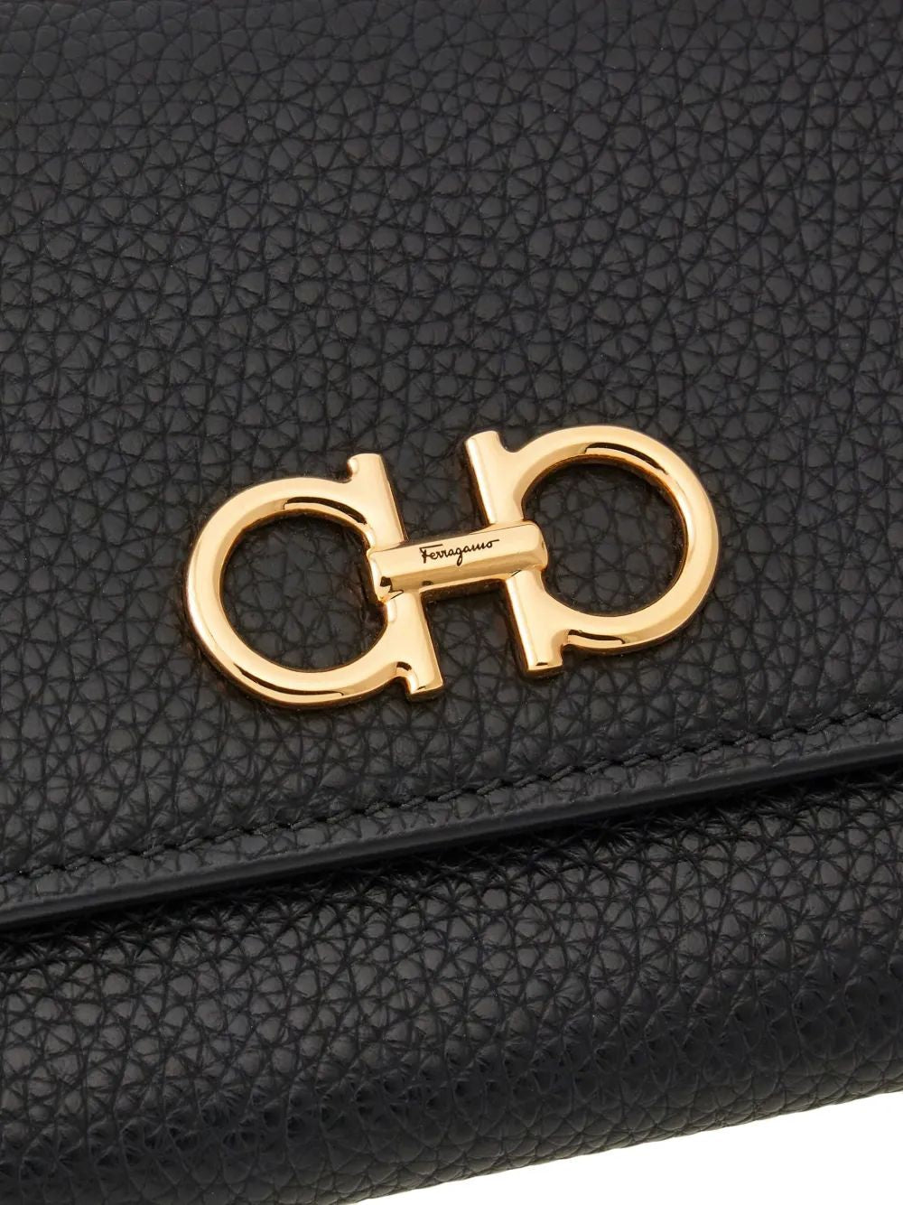 Ferragamo Mini Leather Gancini Hook Wallet