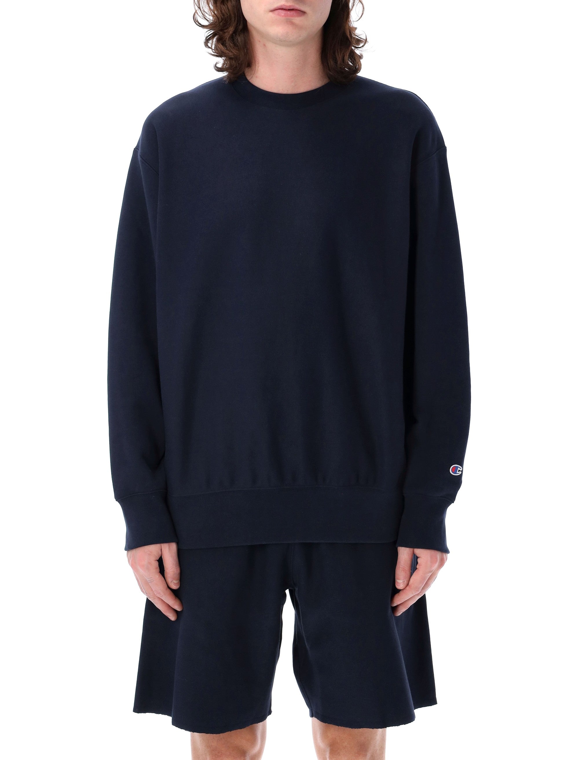 CHAMPION REVERSE WEAVE Men's Reverse Weave Crewneck Sweatshirt - Patch Design