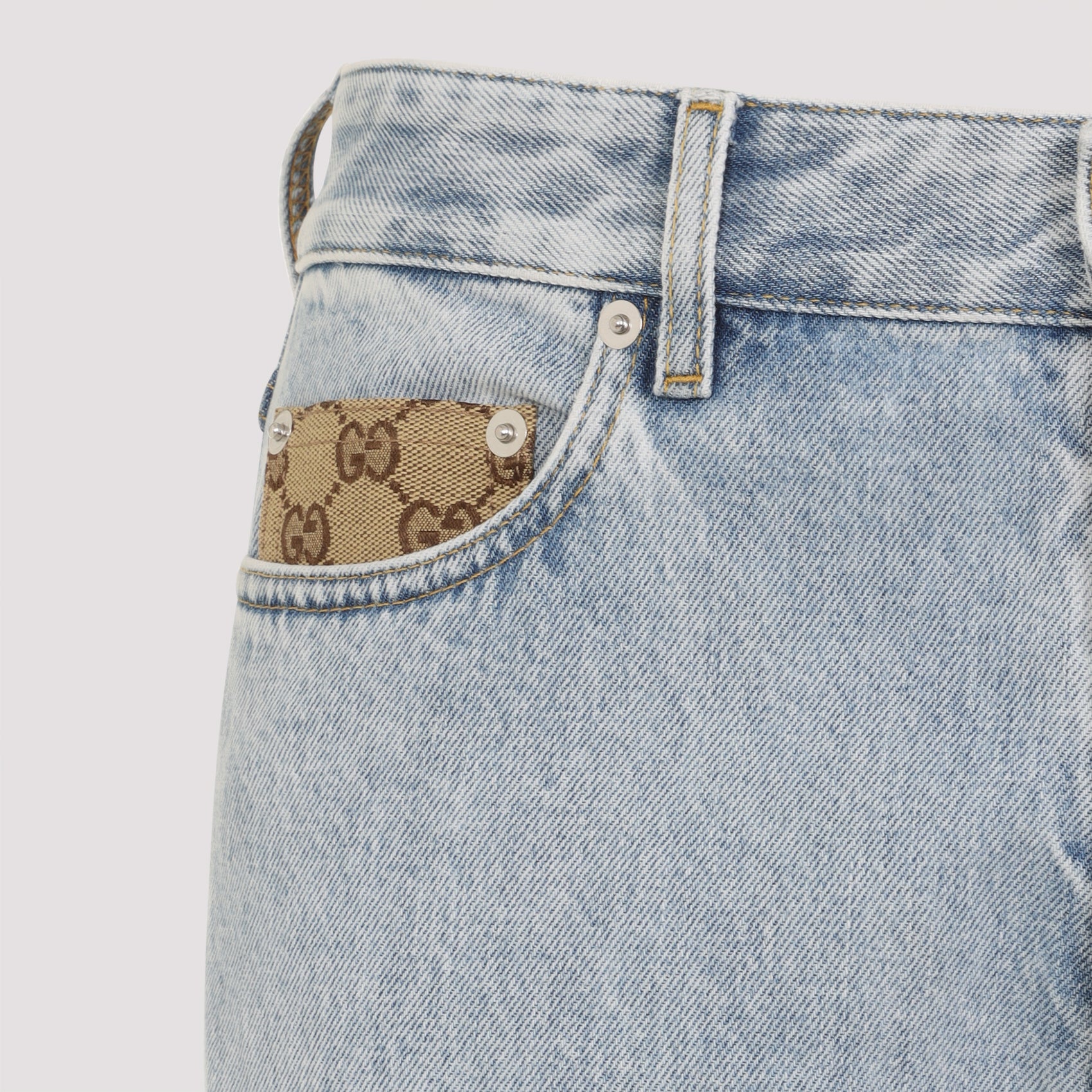 GUCCI Cotton Regular & Straight Leg Jeans for Men