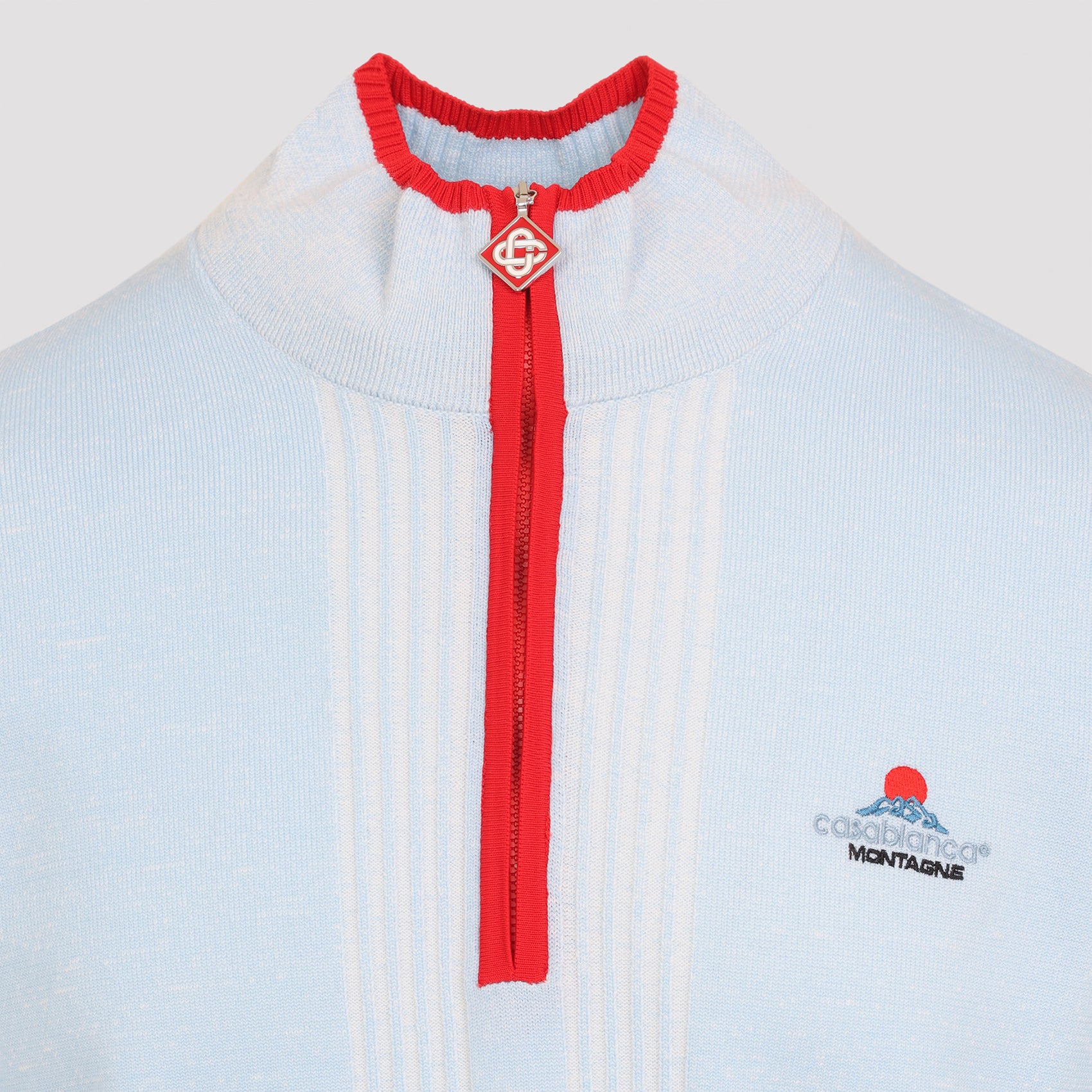 CASABLANCA Merino Wool Knit Base Layer Sweater for Men