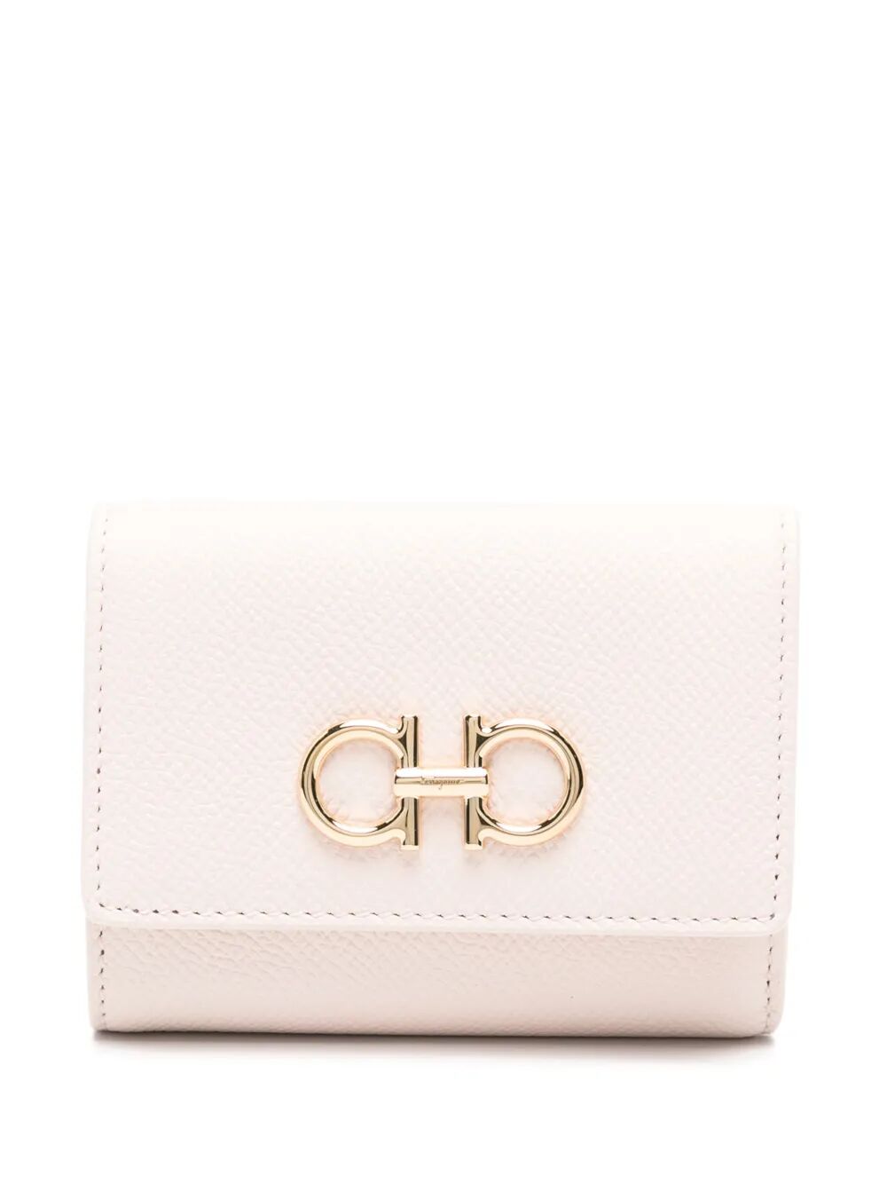 Ferragamo Mini Gancini Hook Leather Trifold Wallet
