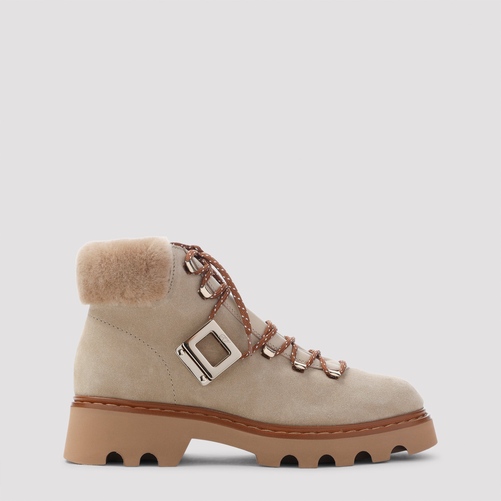 ROGER VIVIER Mini Suede Fur Bootie