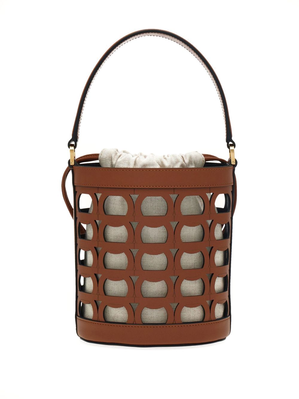 Ferragamo Perfect Monogram Mini Basket Handbag