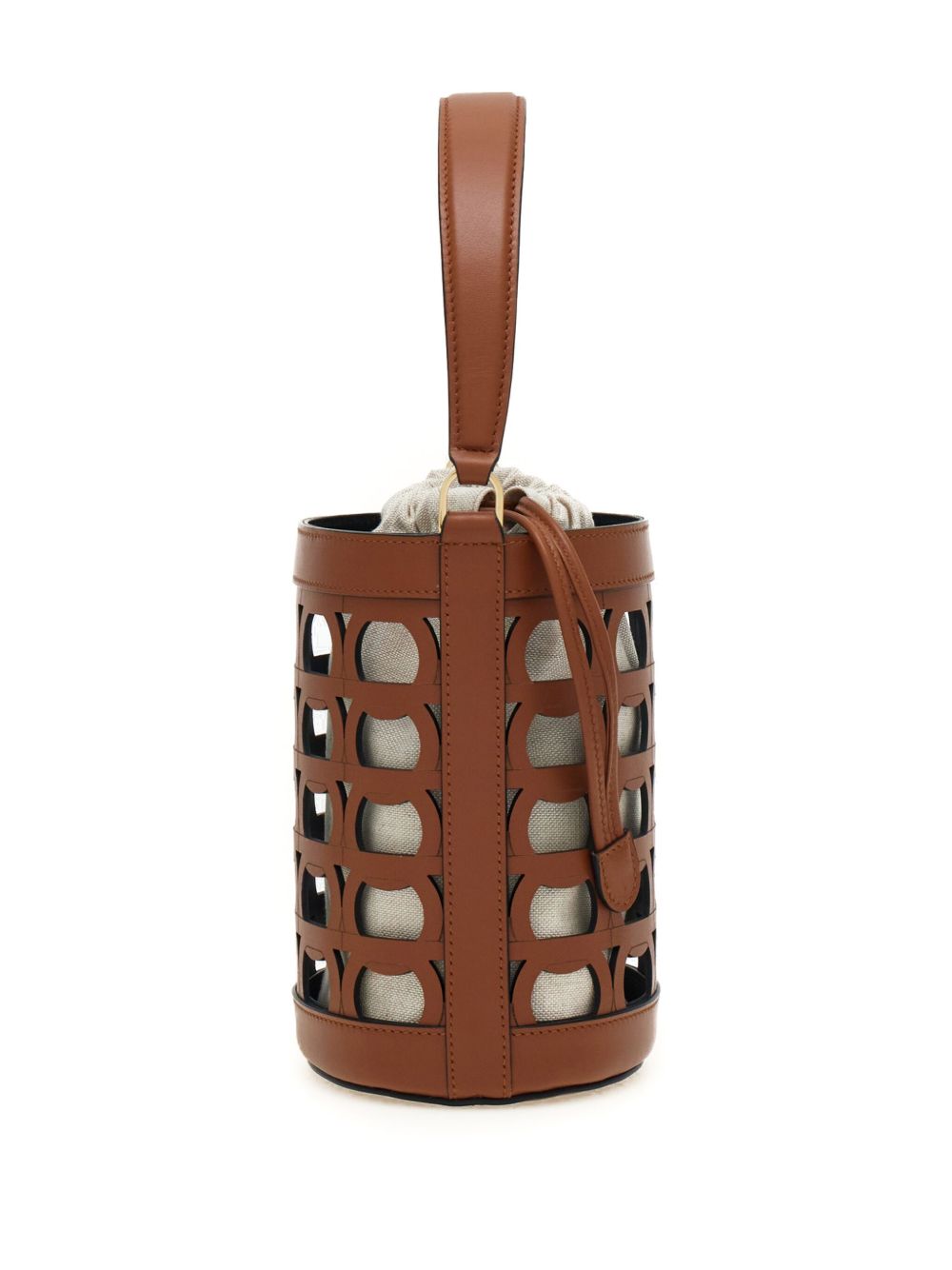 Ferragamo Perfect Monogram Mini Basket Handbag