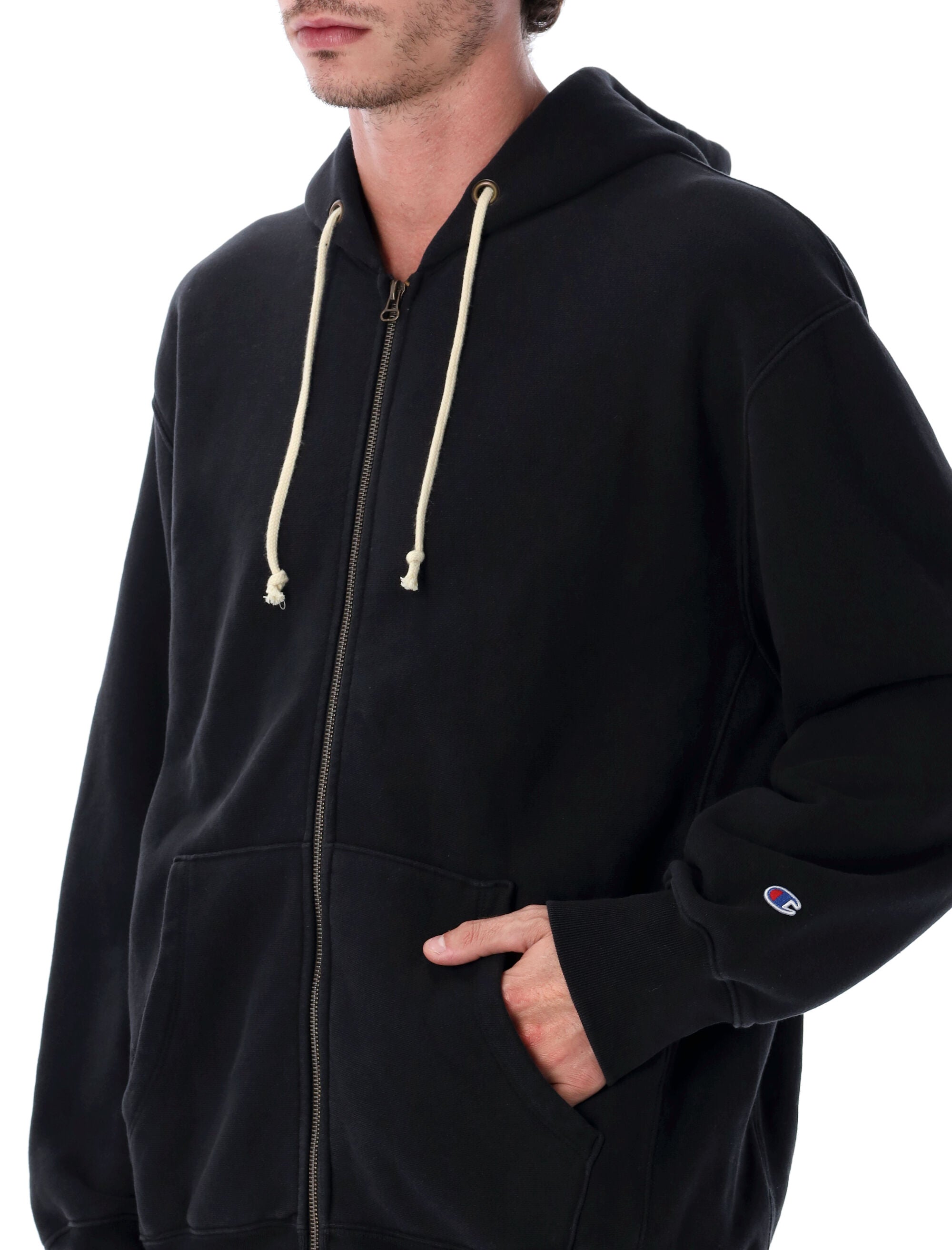 CHAMPION REVERSE WEAVE Classic Full Zip Patch Hoodie