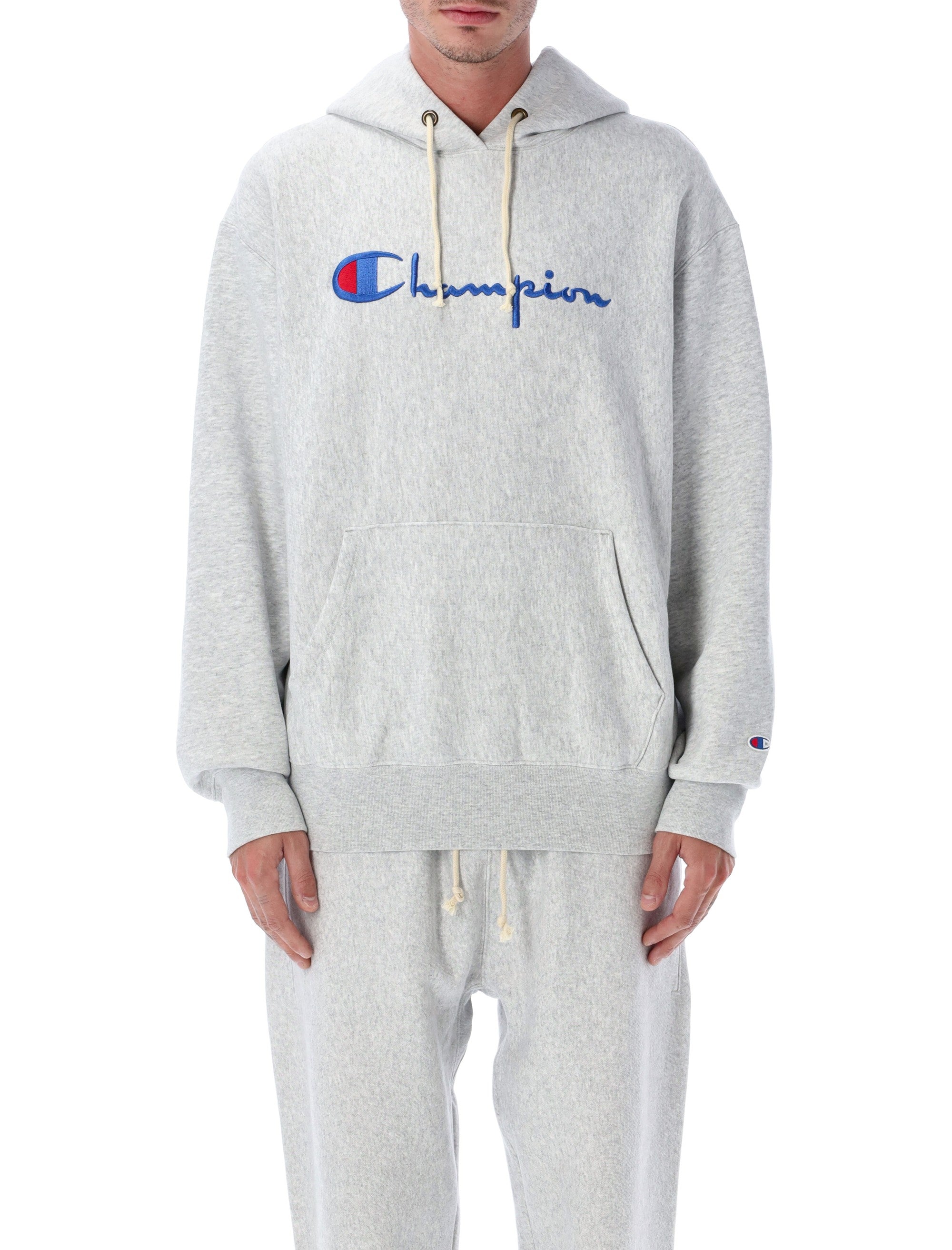 CHAMPION REVERSE WEAVE Men's Classic Logo Hoodie - Reverse Weave Fit