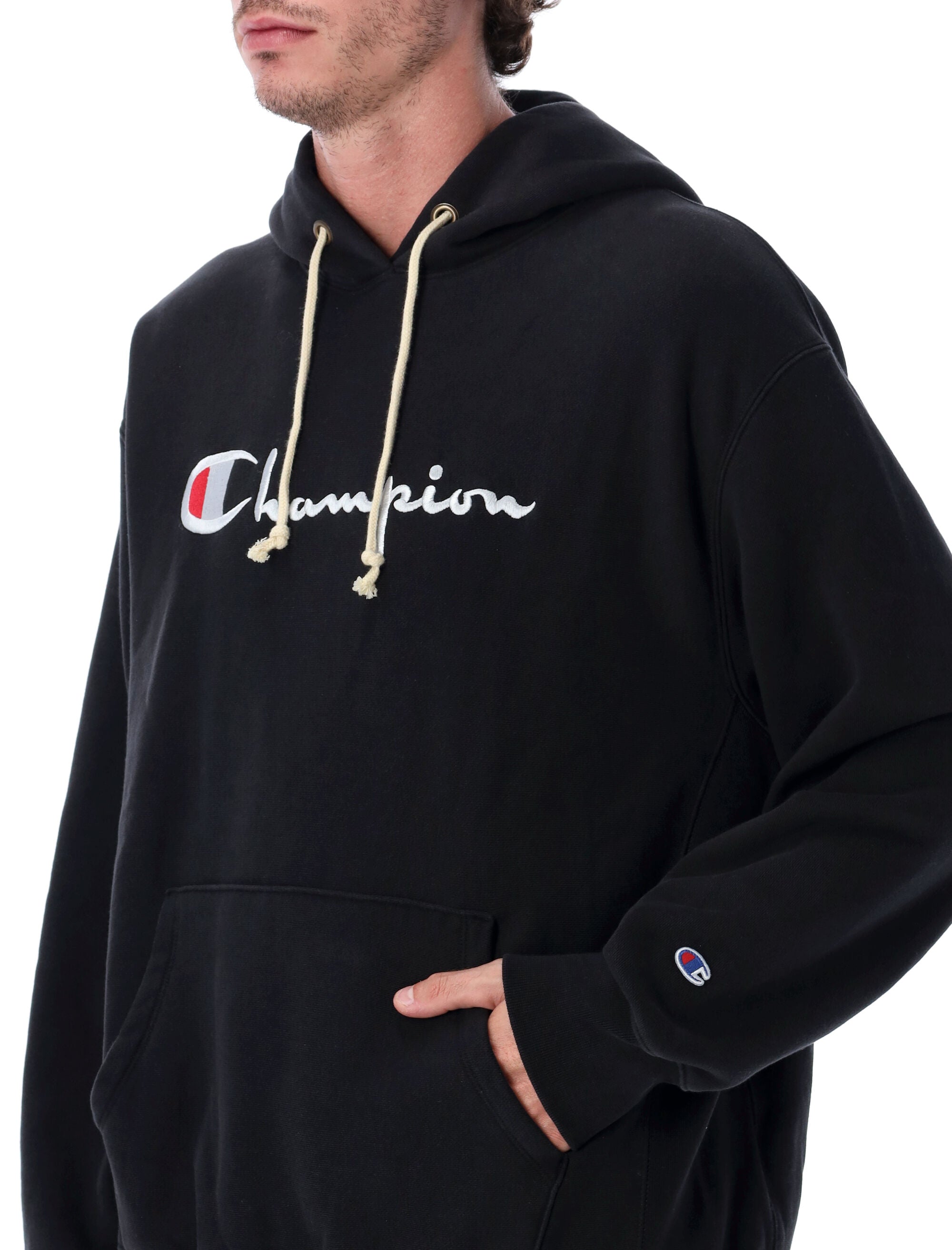CHAMPION REVERSE WEAVE Men's Cozy Reverse Weave Logo Hoodie