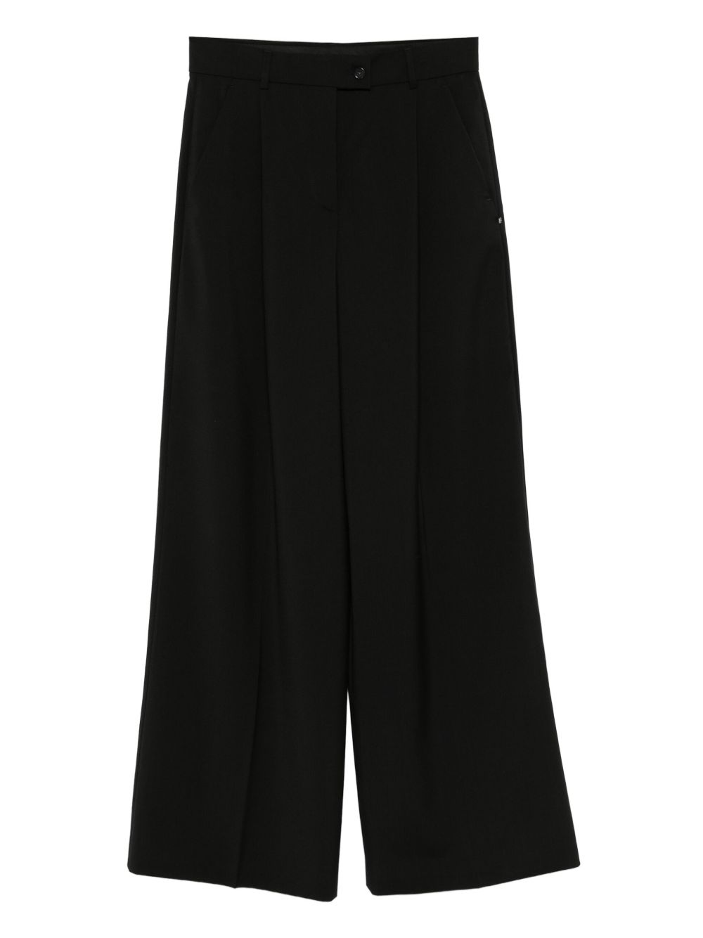 MAX MARA SPORTMAX Wide Leg High Waist Wool Trousers for Women