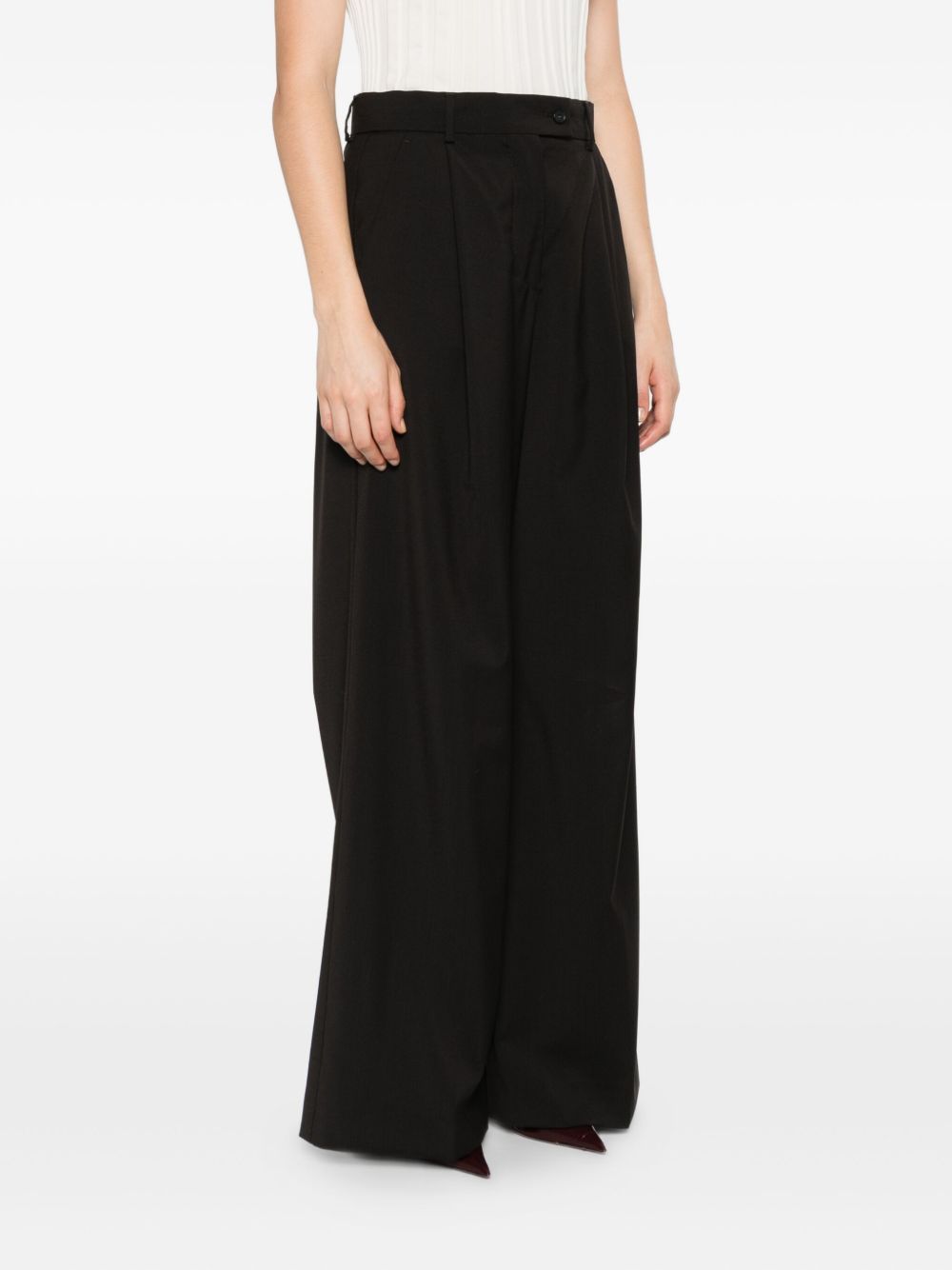 MAX MARA SPORTMAX High Waist Pleated Trousers for Women