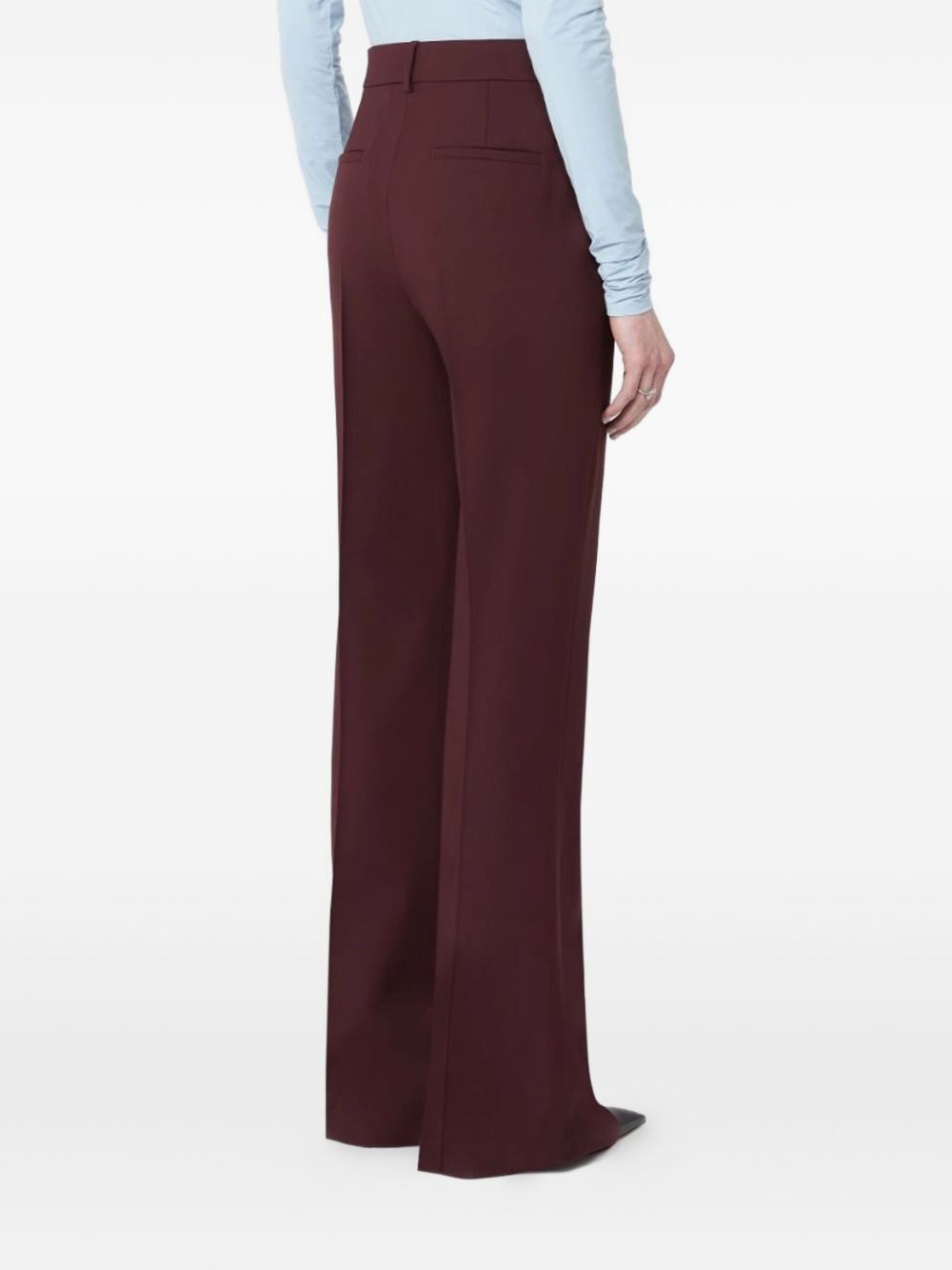 MAX MARA SPORTMAX Women's Wool Trousers with Pressed Crease
