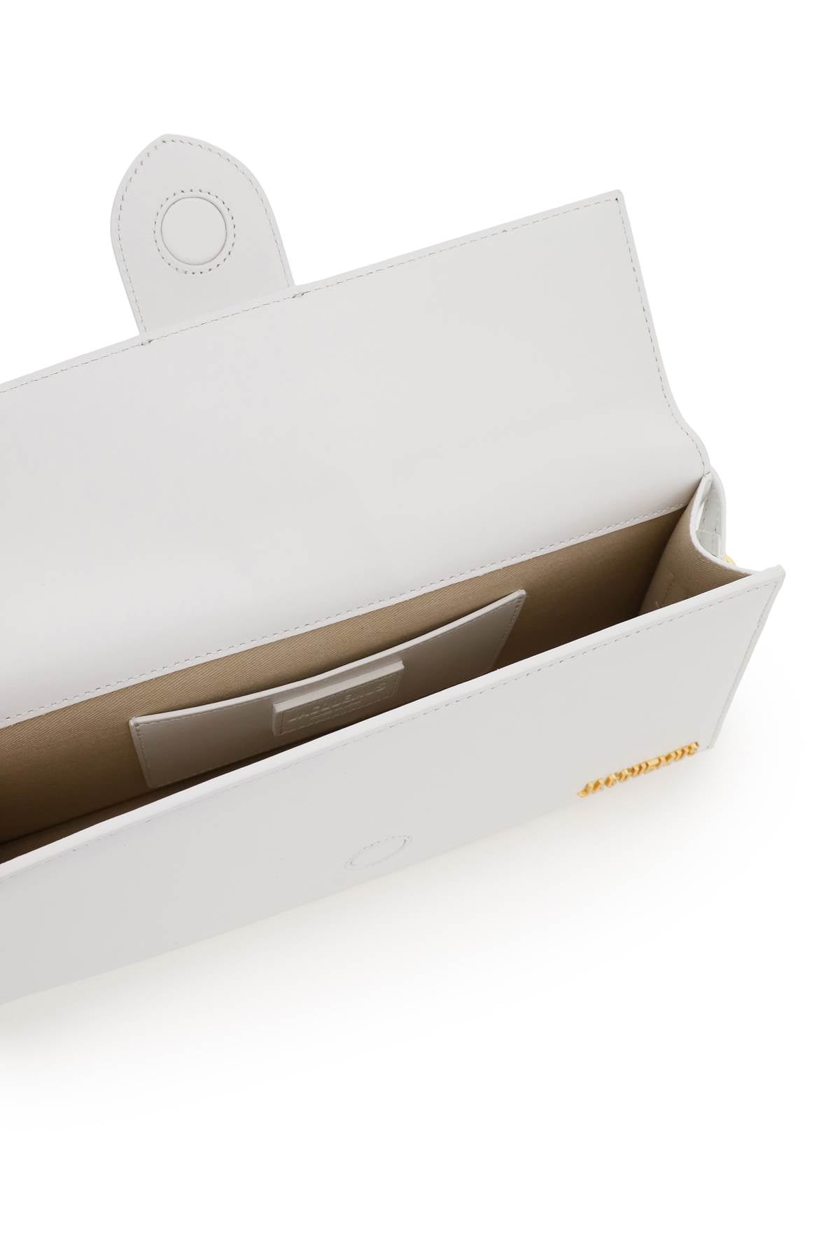 JACQUEMUS Mini Leather Long Shoulder Handbag