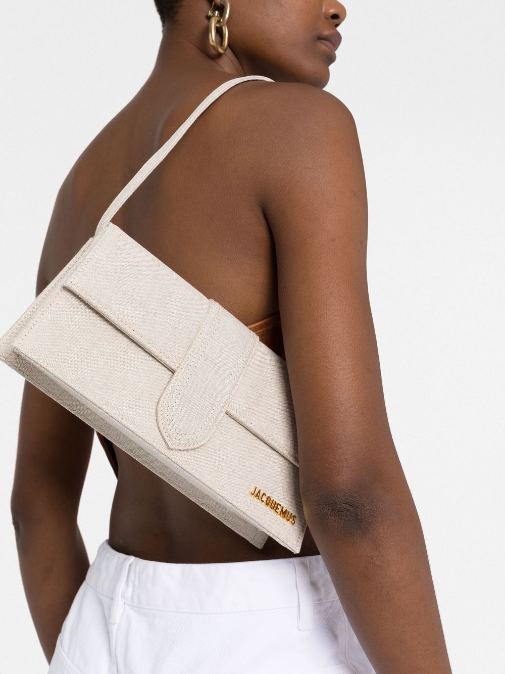 JACQUEMUS Mini Long Leather Shoulder Handbag
