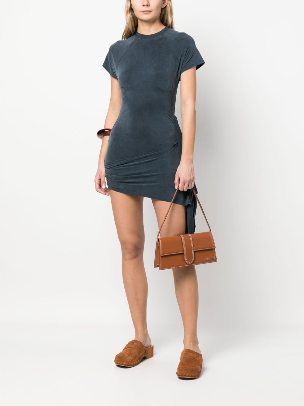 JACQUEMUS Mini Leather Shoulder Handbag