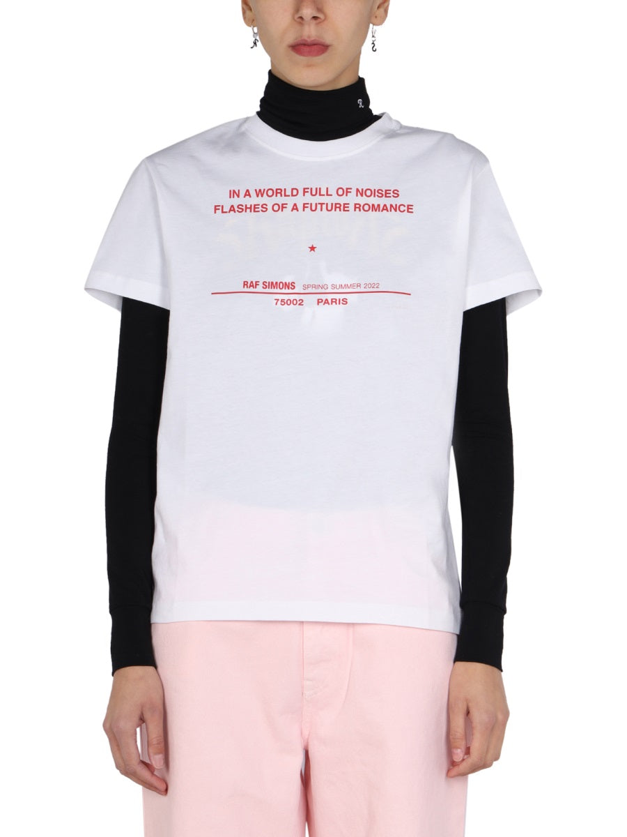RAF SIMONS Logo Print T-Shirt for Women