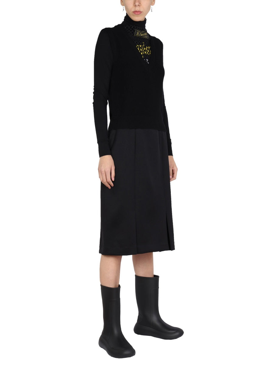 RAF SIMONS Straight Cut Mini Skirt for Women