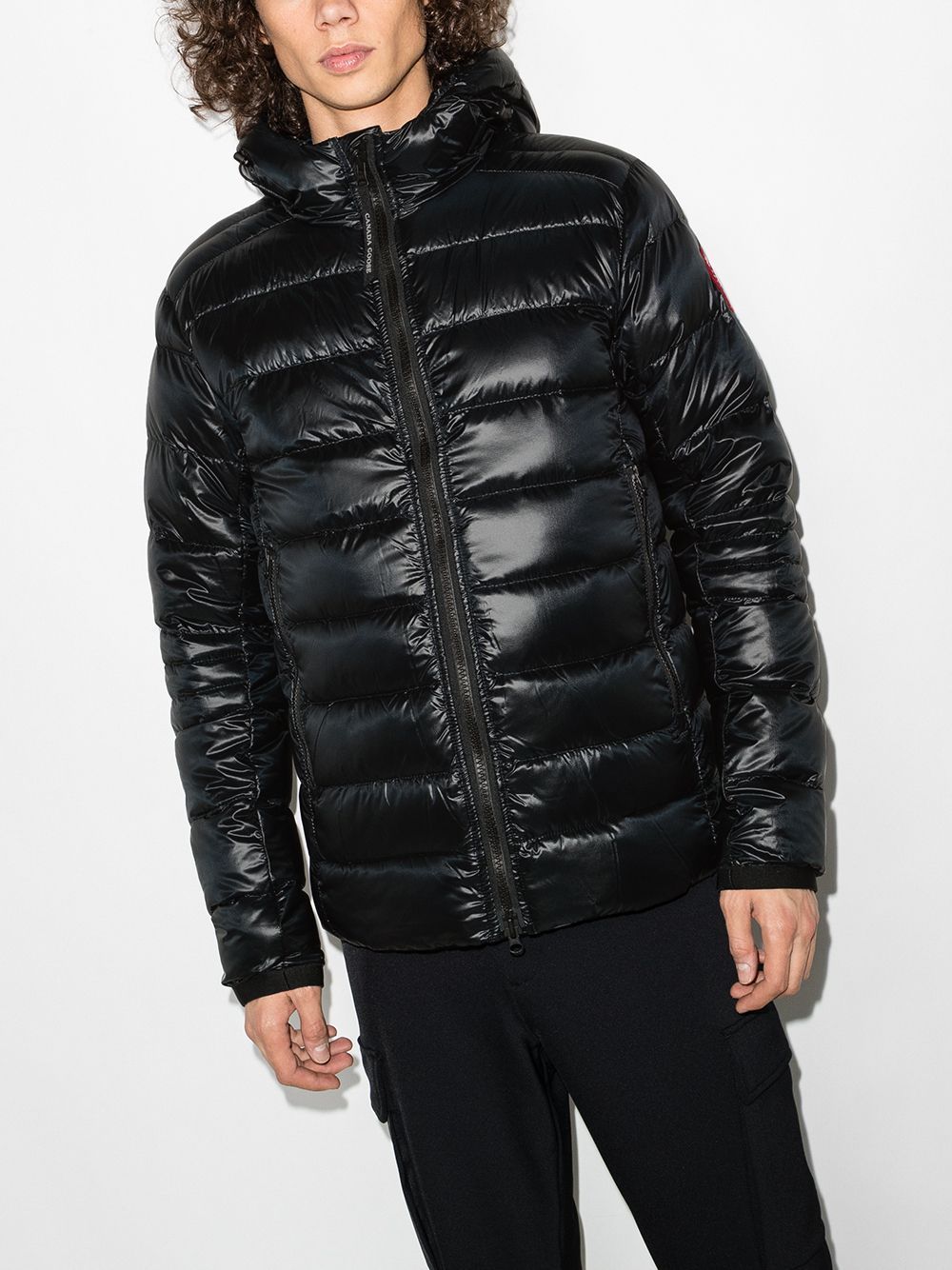 CANADA GOOSE Hooded Down Jacket with Packable Design for Men