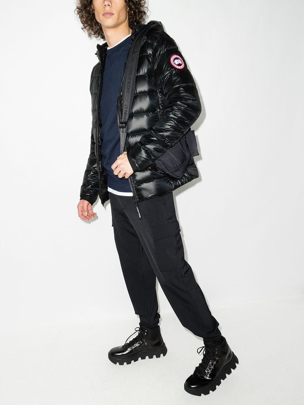 CANADA GOOSE Hooded Down Jacket with Packable Design for Men