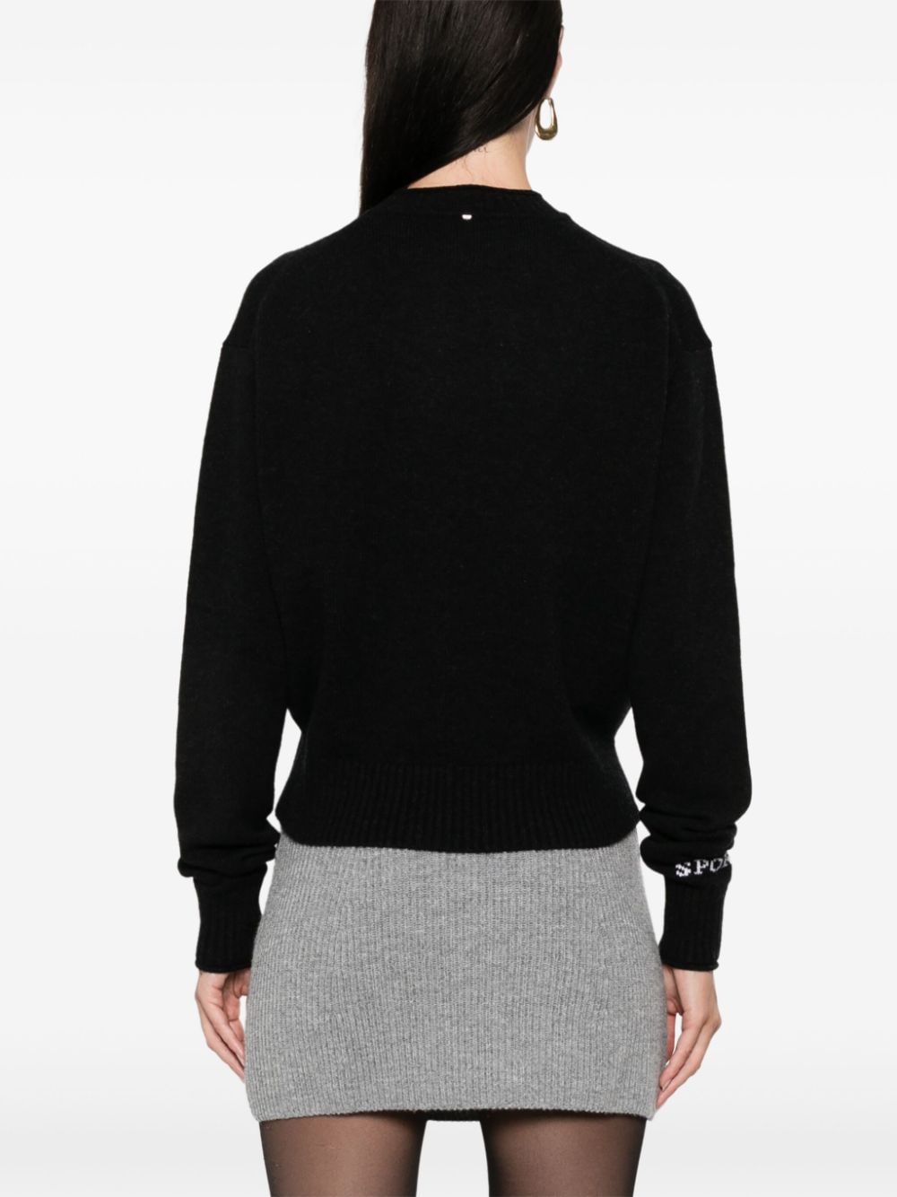 MAX MARA SPORTMAX Wool-Cashmere Blend Crewneck Sweater