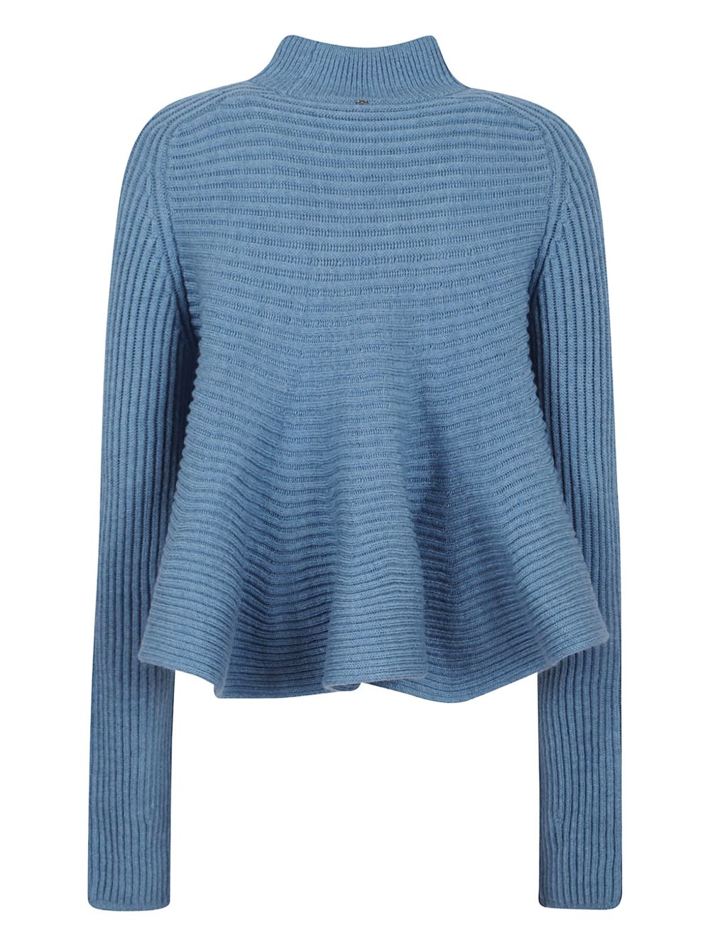 MAX MARA SPORTMAX Women's Wool Turtle-Neck Jumper with Flared Hem