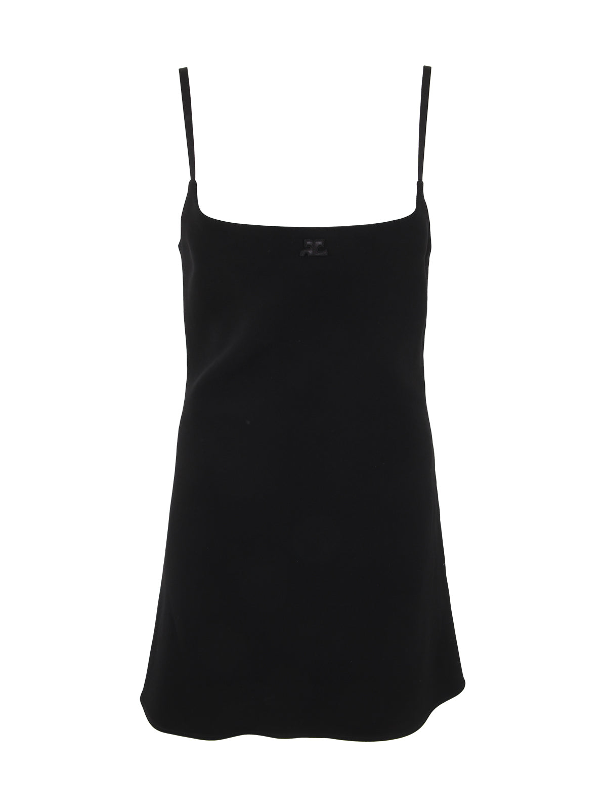 COURREGÈS A-Line Crepe Mini Dress