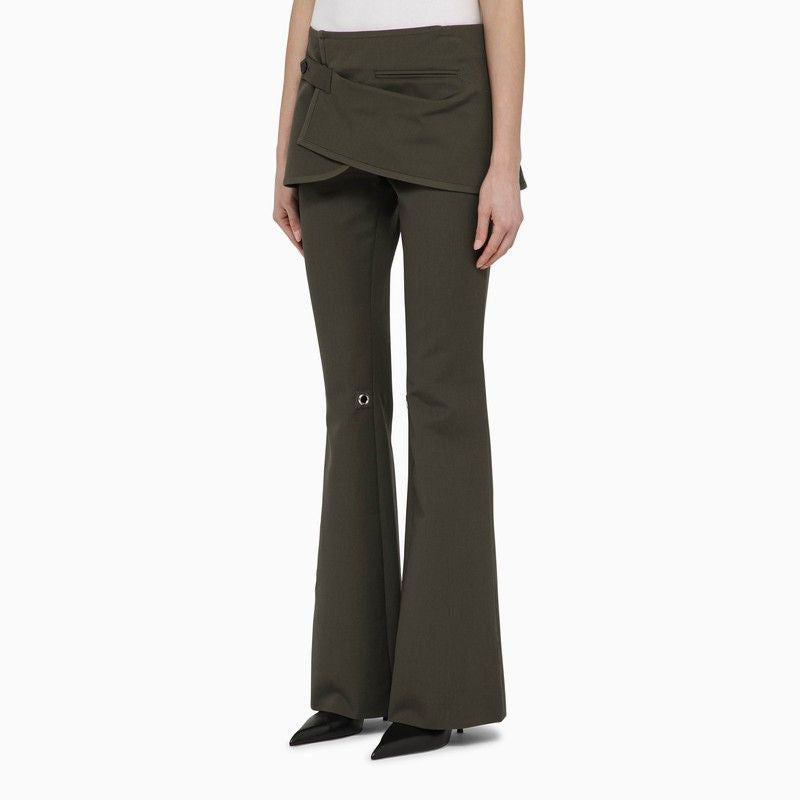 COURREGÈS Women's Flared Mini Skirt Trousers