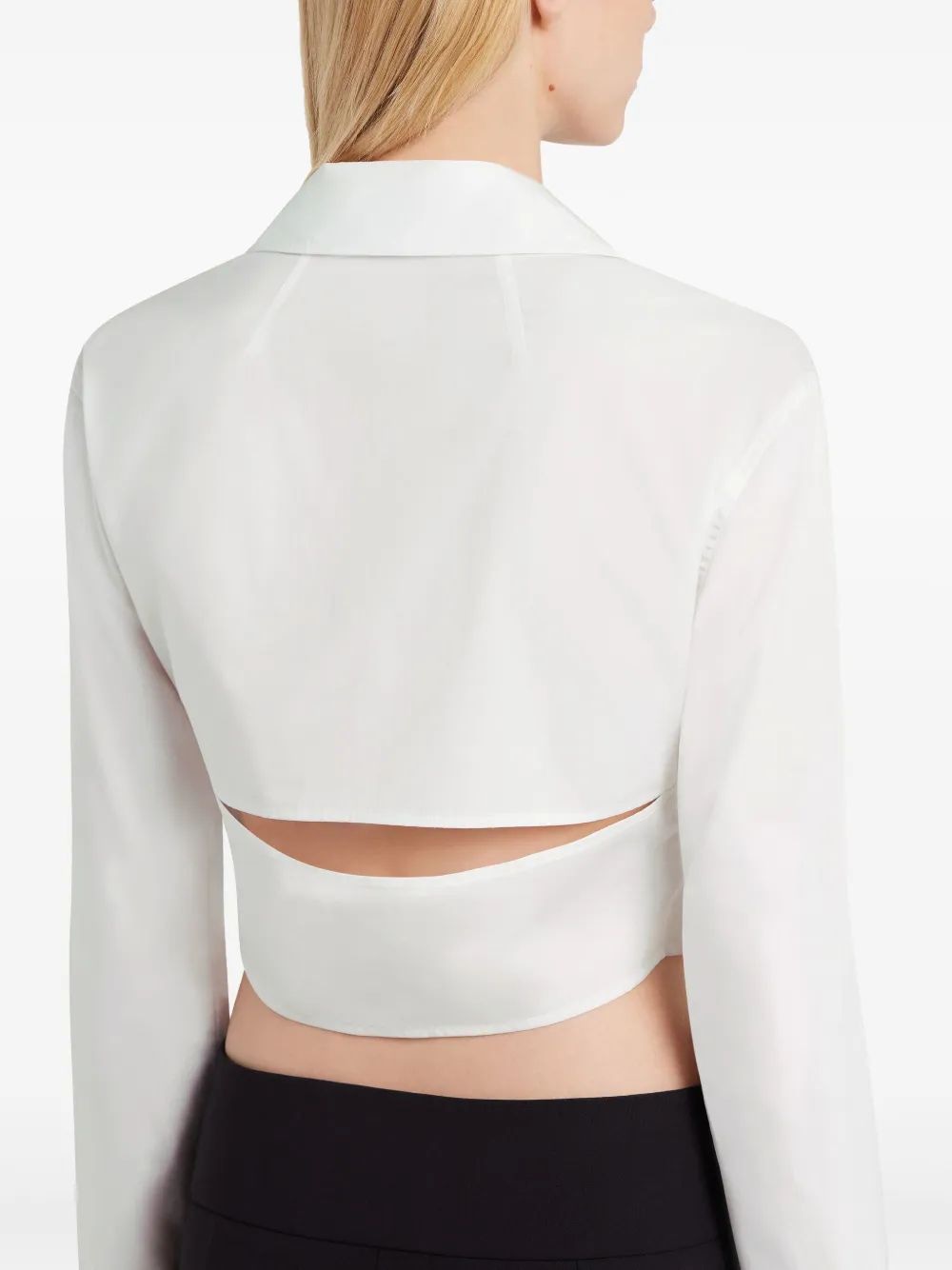 COURREGÈS Mini Crop Shirt with Two Pockets