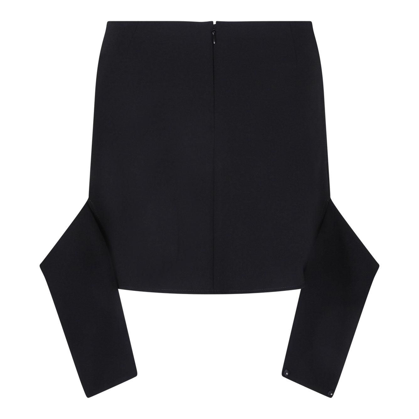 COURREGÈS Chic Mini Polyester Skirt for Women