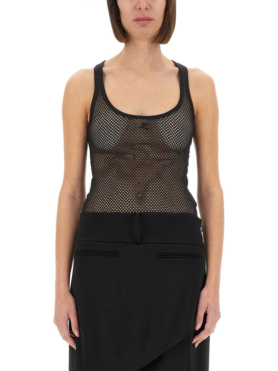 COURREGES Womens Mesh Tank Top - Size S